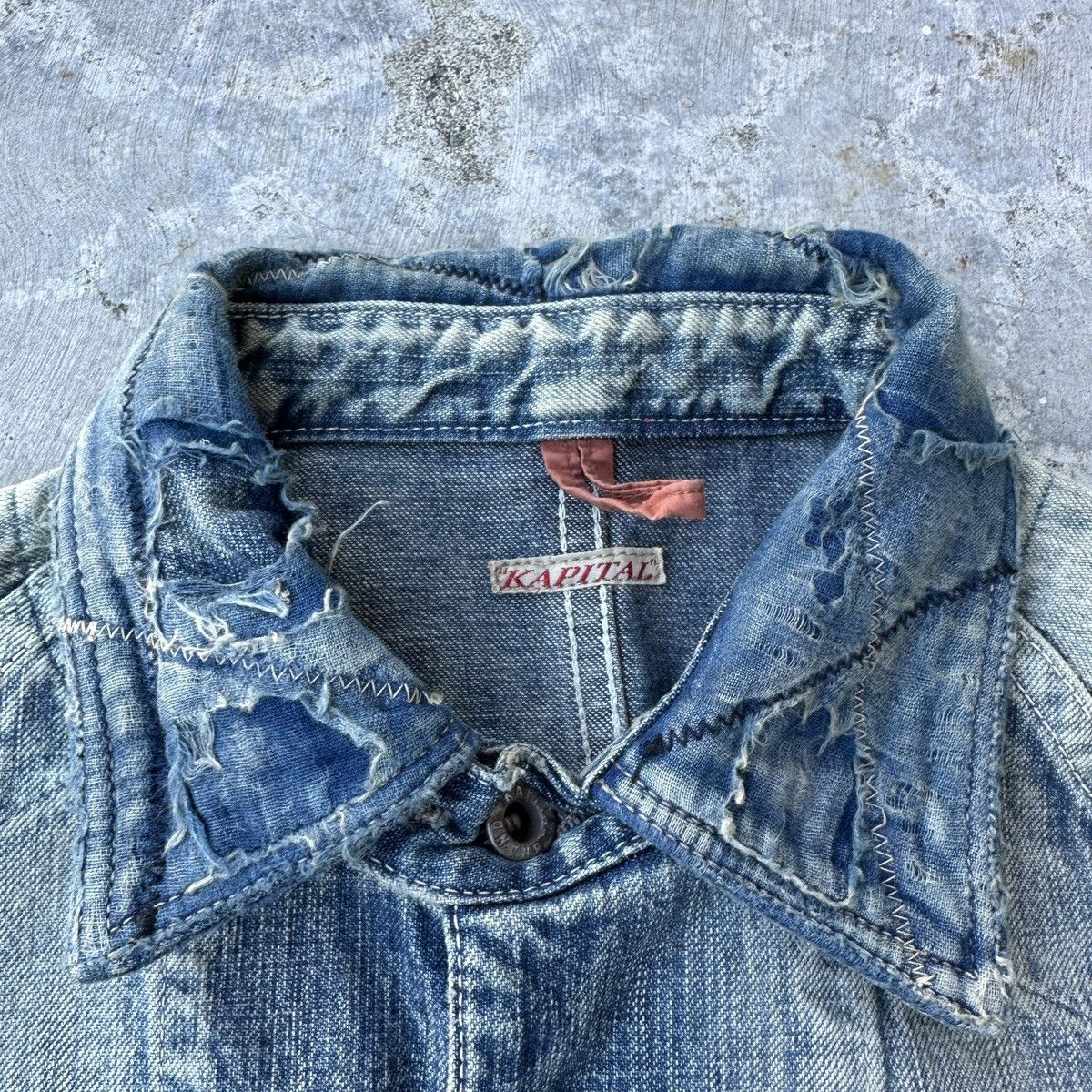 Kapital Old man and the sea weathered Boro chore coat patchwork Size US S / EU 44-46 / 1 - 11 Thumbnail