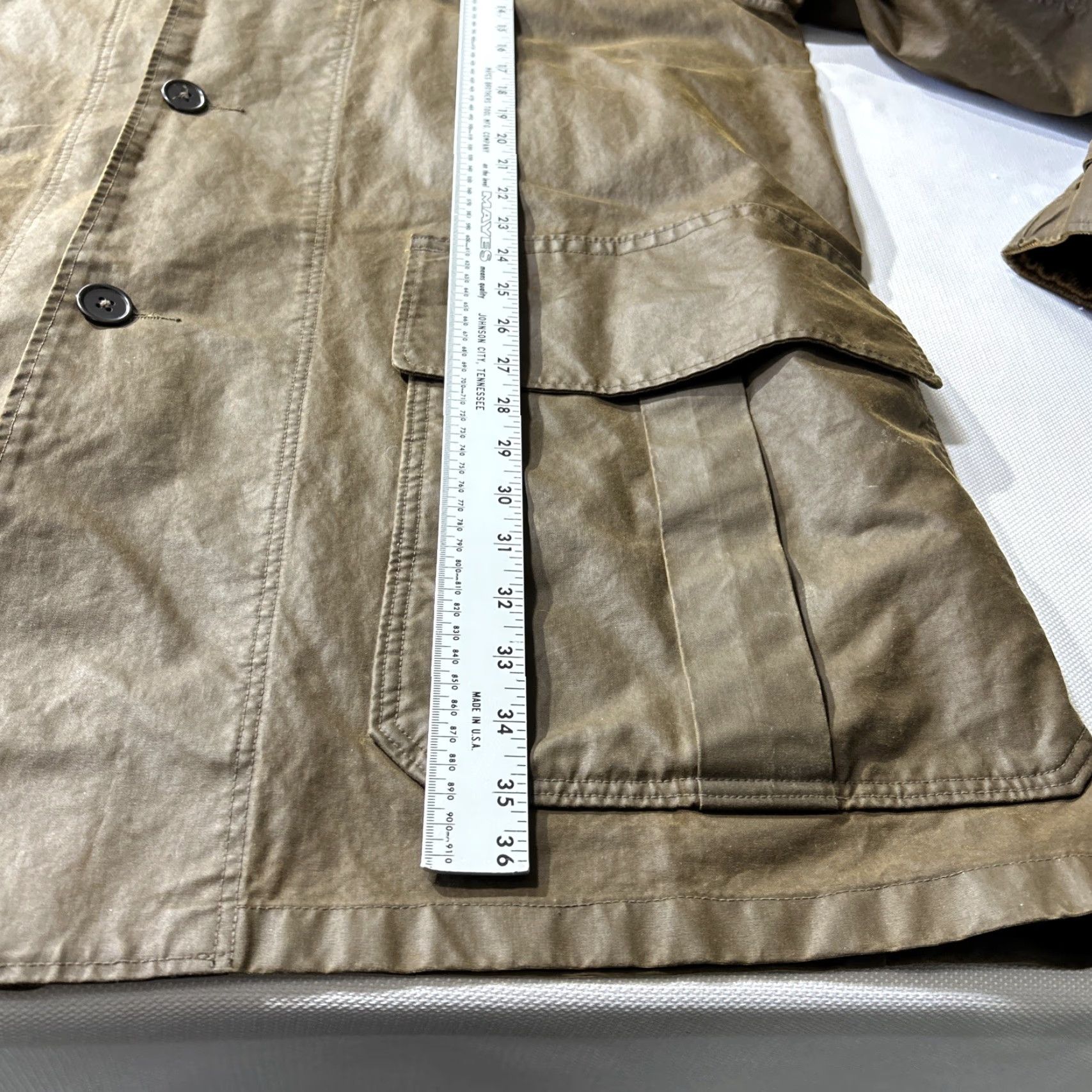 Ralph Lauren VINTAGE Ralph Lauren Double RL Oiled Cloth Waxed Trench Coat Chore Jacket Corduroy Men 2XL Brown Waxed Cotton Canvas 90s Western Coat Mens Size US XXL / EU 58 / 5 - 6 Thumbnail
