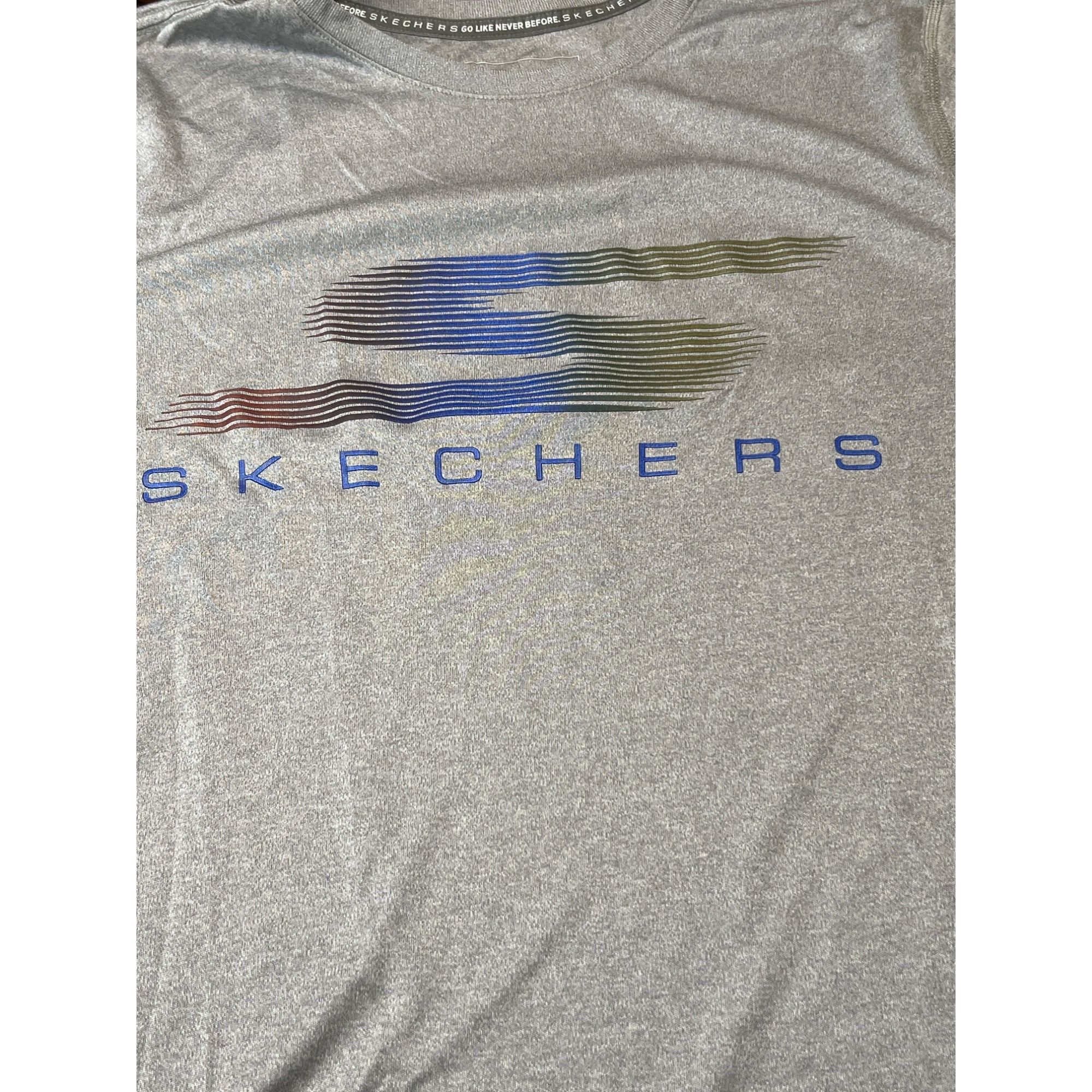 SKECHERS Skechers Mens Large Gray Performance T-Shirt Graphic Shirt 1 Size US L / EU 52-54 / 3 - 2 Thumbnail