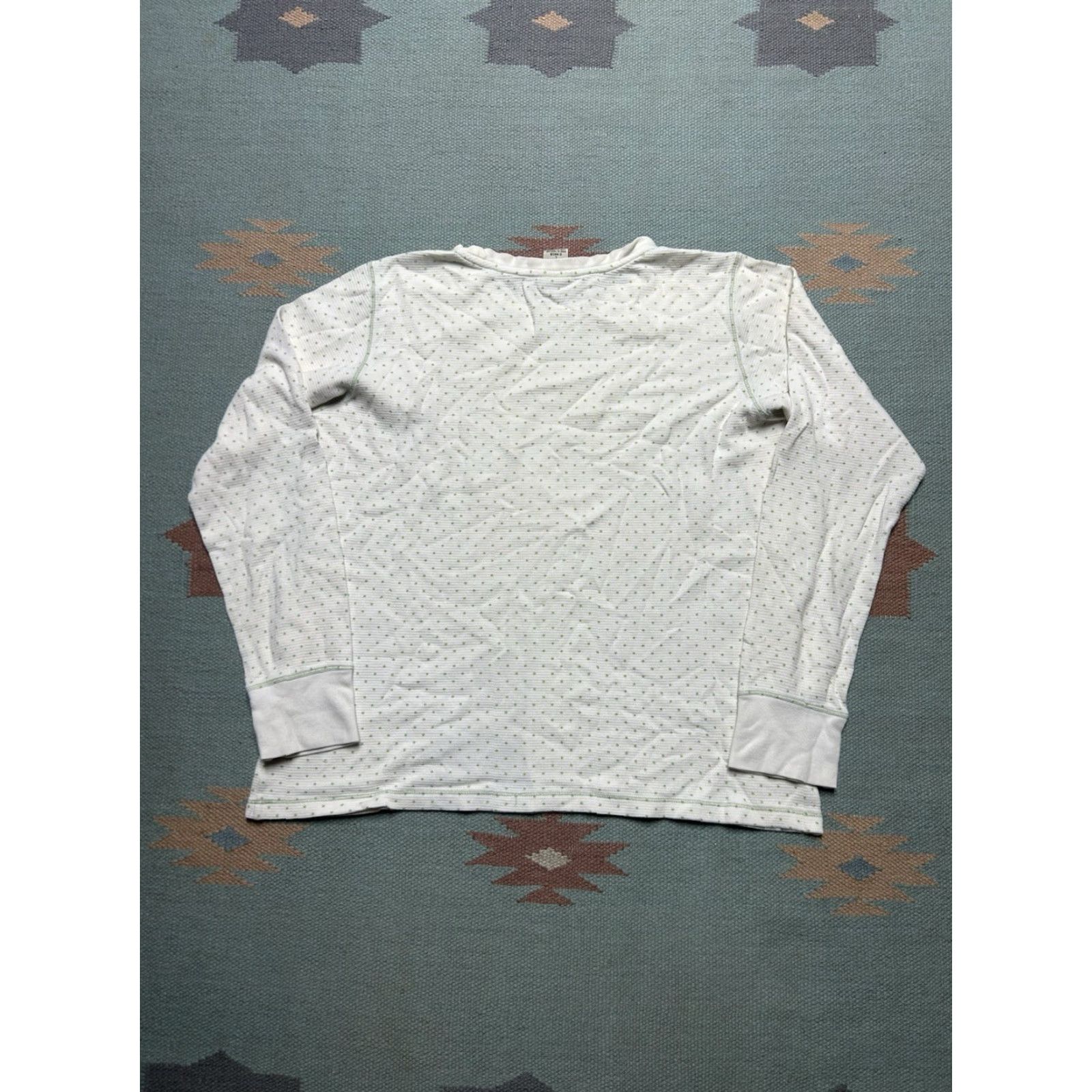 Vintage VINTAGE L.L. Bean waffle knit thermal shirt polka dot base layer Women’s Large Shirt Size L / US 10 / IT 46 - 5 Thumbnail