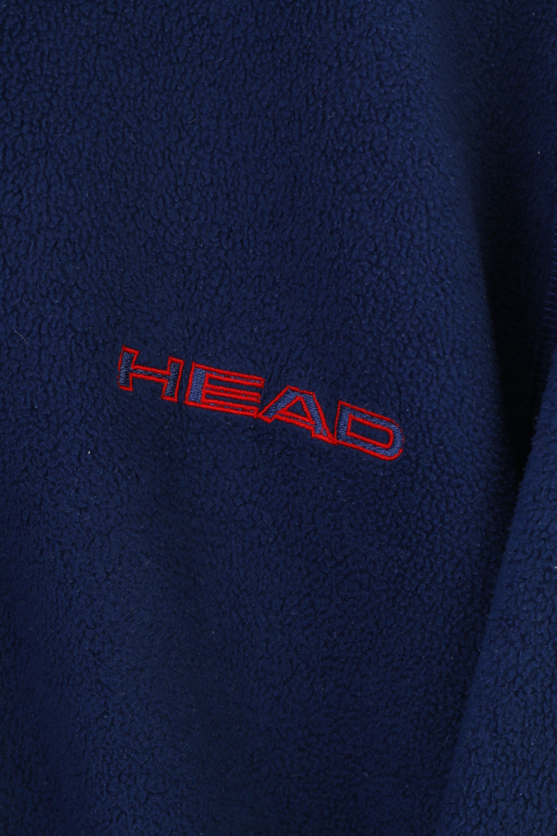 Vintage Head Men S Fleece Zip Neck Navy Vintage 0902 Size US S / EU 44-46 / 1 - 6 Thumbnail