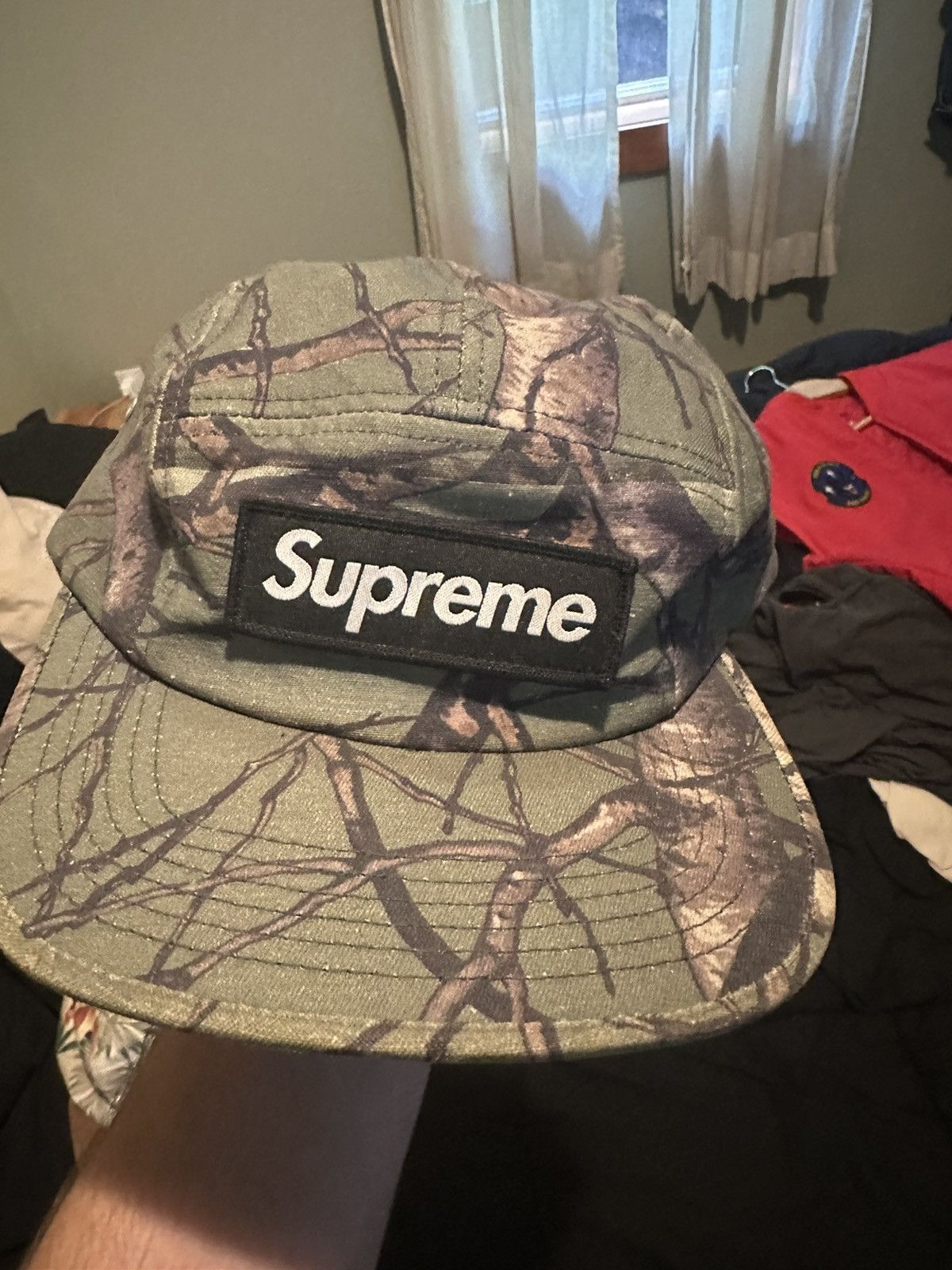 Supreme Washed Chino Twill Camp Cap Realtree Hardwoods Camo