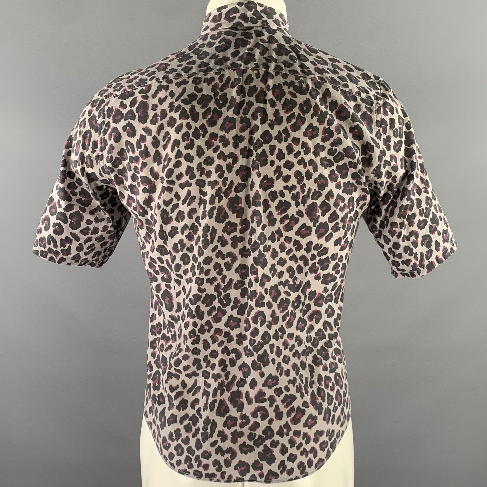 Marc Jacobs MARC JACOBS Grey Black Purple Animal Print Short Sleeve Size US XS / EU 42 / 0 - 4 Thumbnail