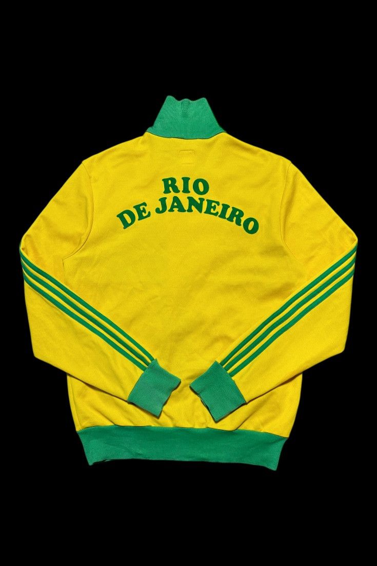 Adidas Vintage Adidas Brazil Rio De Janeiro tracktop jacket Size US M / EU 48-50 / 2 - 2 Thumbnail