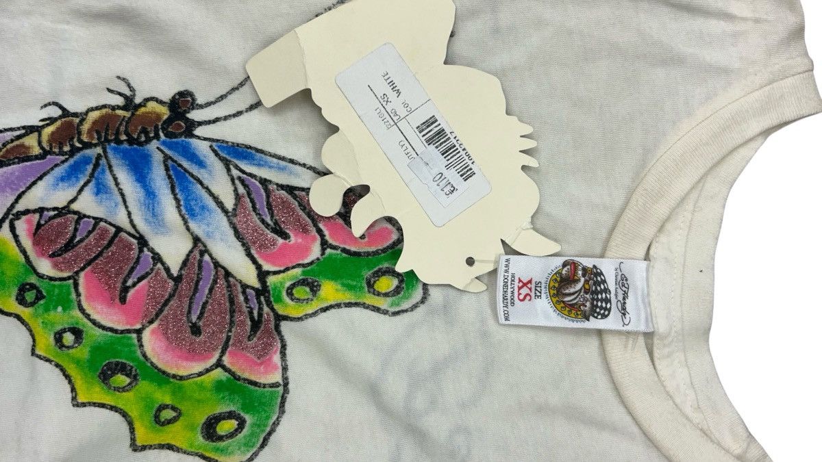 Ed Hardy Ed Hardy by Christian Audigier "Butterfly" Graphic Tee | NWT Size XS / US 0-2 / IT 36-38 - 5 Thumbnail
