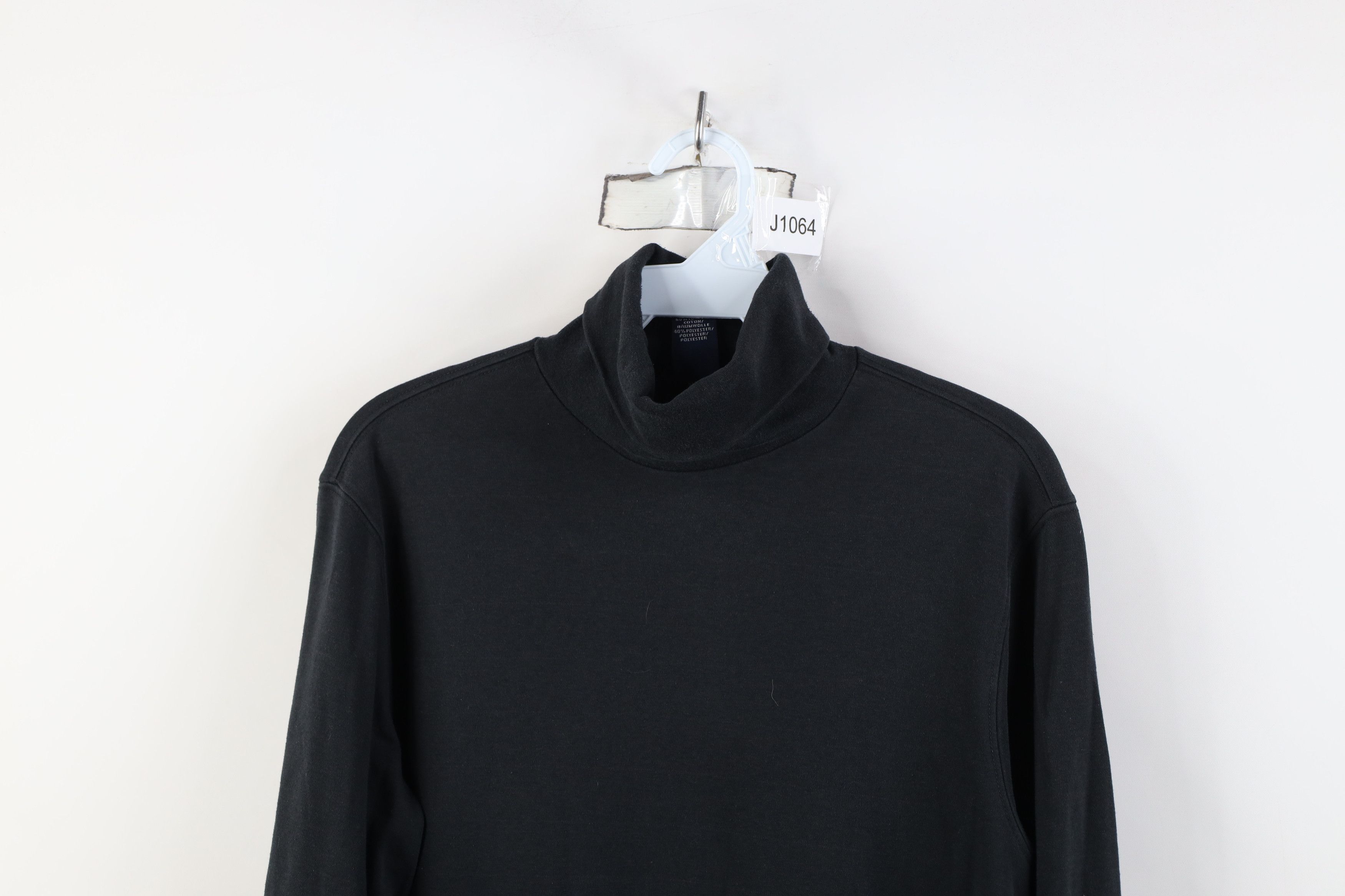 Lands' End Vintage 90s Lands End Long Sleeve Turtleneck T-Shirt Black Size M / US 6-8 / IT 42-44 - 2 Thumbnail
