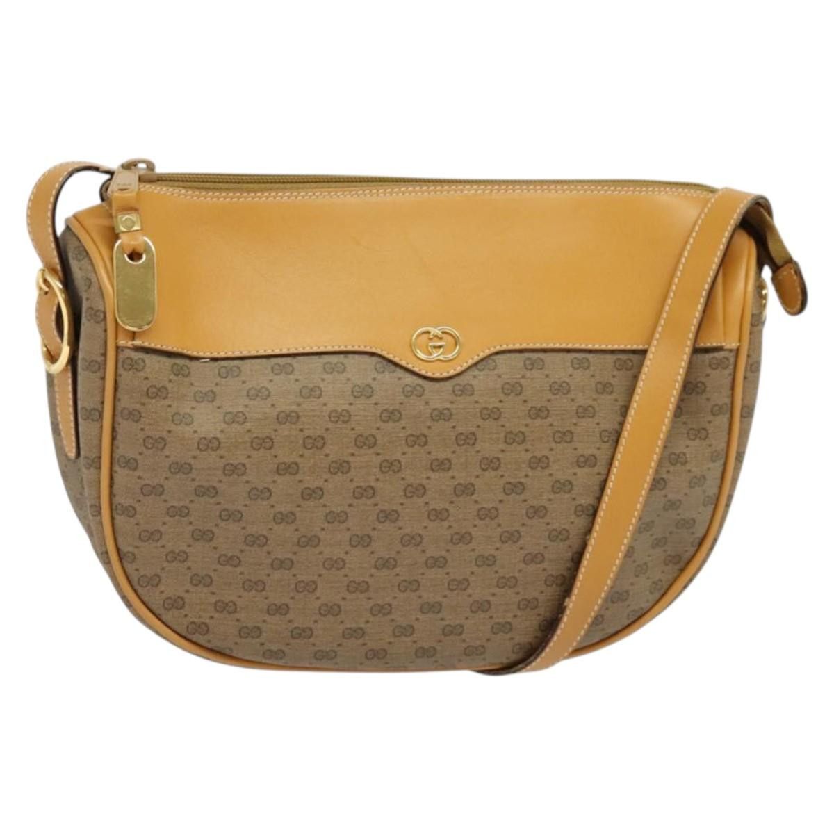Gucci GUCCI Micro GG Supreme Shoulder Bag Pvc Beige Gold 001 115 Size ONE SIZE - 1 Thumbnail