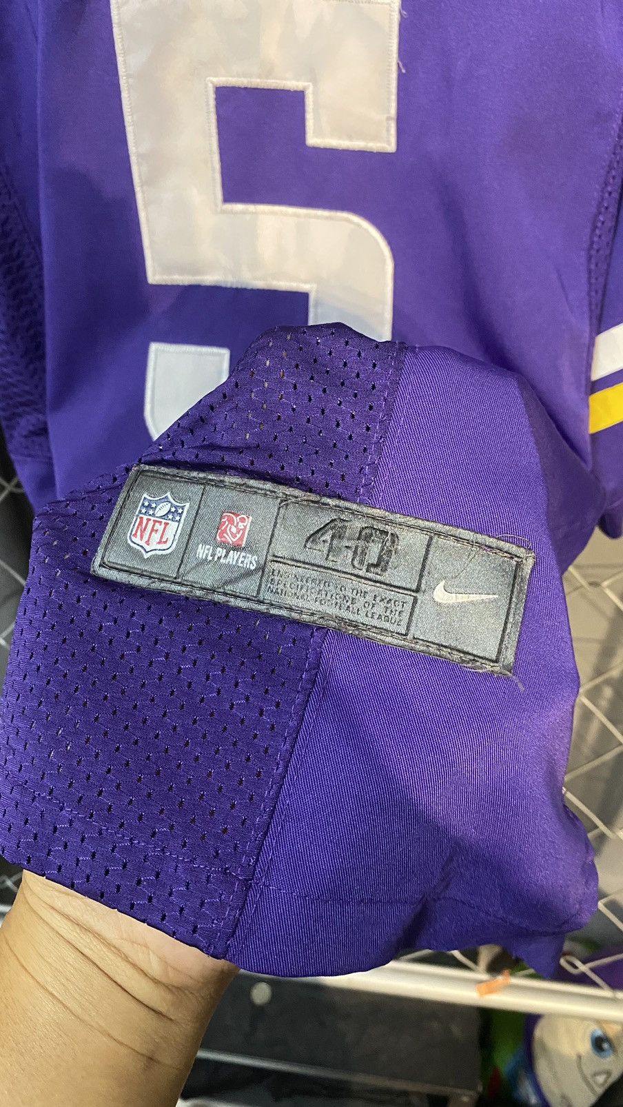 NFL × Nike × Vintage NFL NIKE TEDDY BRIDGEWATER MINNESOTA ON FIELD JERSEY Size US M / EU 48-50 / 2 - 5 Thumbnail