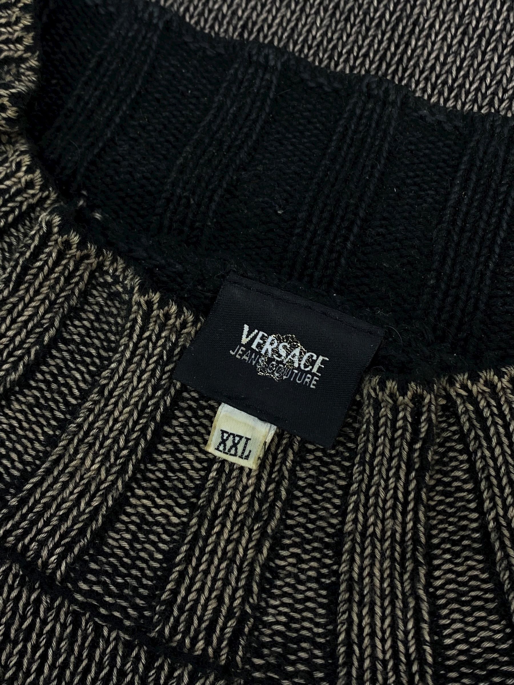 Versace Jeans Couture Vintage 90s Versace Jeans Couture Avant Garde Y2k Sweater Size US XXL / EU 58 / 5 - 12 Thumbnail