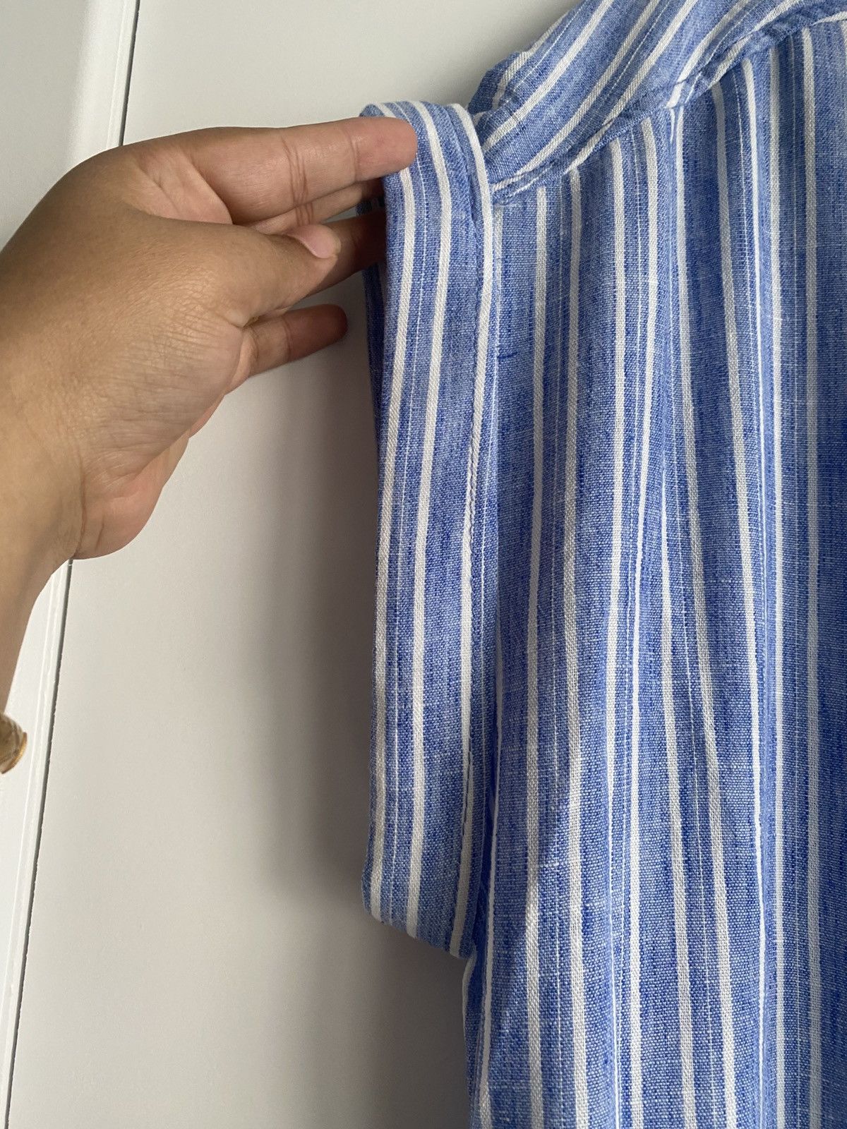 Other NWT 168$ Max Studio Cap Sleeve Tiered Maxi Shirtdress Size L / US 10 / IT 46 - 5 Thumbnail