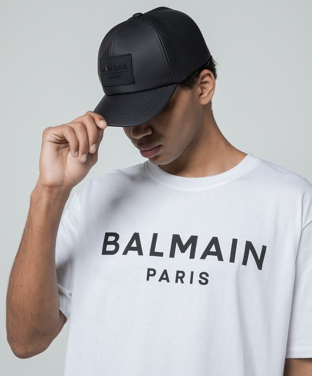 Balmain o1s1wg111025 Size: OS/Cap With Logo Patch in Black Size ONE SIZE - 5 Thumbnail