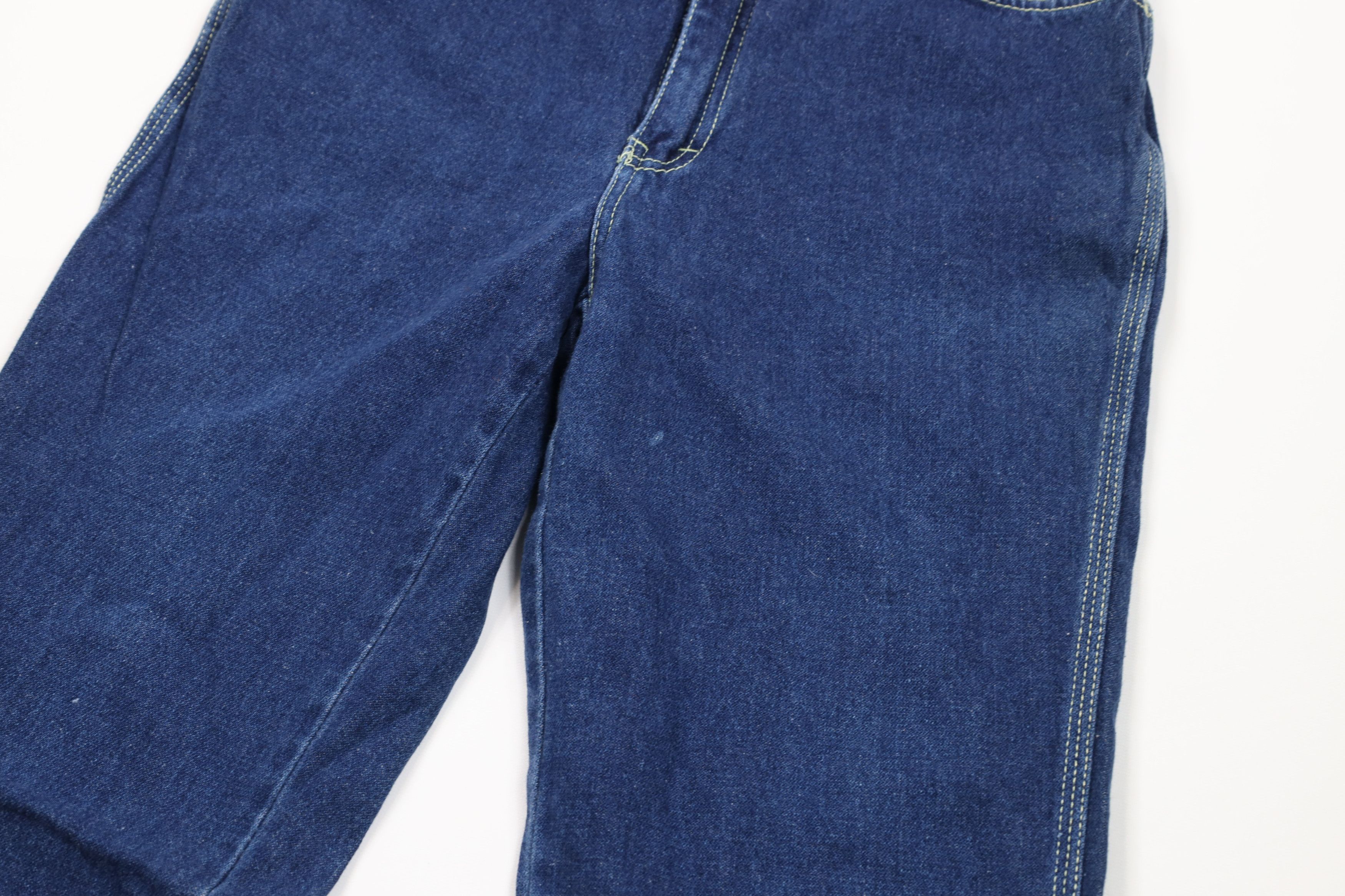 Vintage Vintage 70s Streetwear Flared Denim Jeans Blue Cotton Size 30" / US 8 / IT 44 - 6 Thumbnail