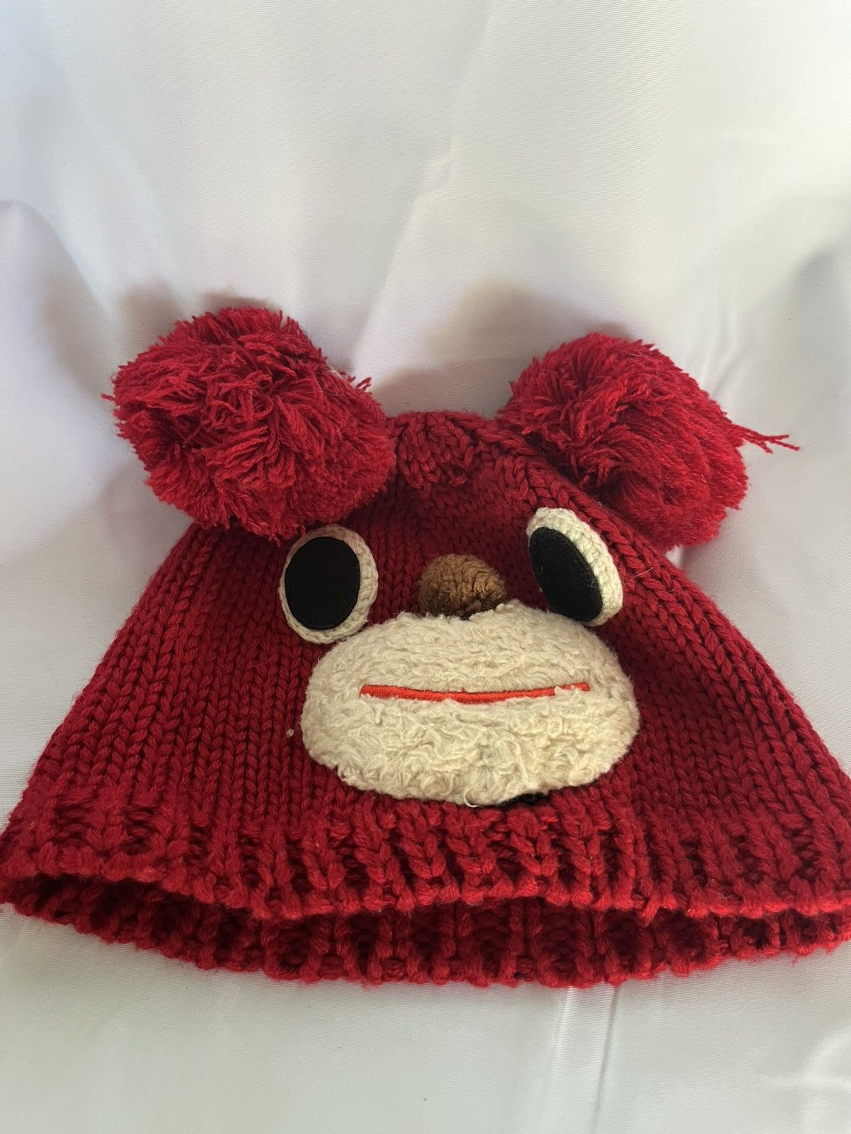 Japanese Brand × Vintage Knitted Crochet Beanie Hast Size ONE SIZE - 7 Thumbnail