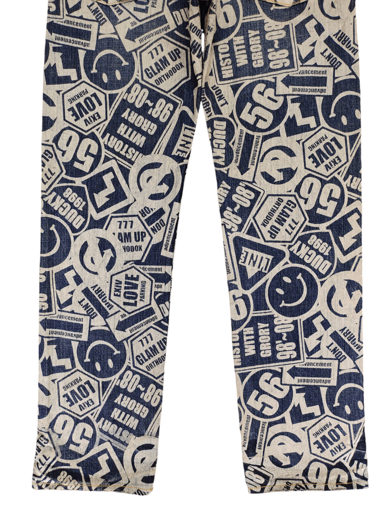 Hysteric Glamour × Undercover Japanese Co & Lu Full Print Hysteric Glamour Style Jeans Size US 33 - 16 Thumbnail