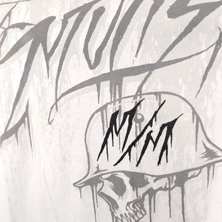 Metal Mulisha VINTAGE Metal Mulisha T Shirt Mens 2XL White All Over Print Skull Cesspool Tee NEW Size US XXL / EU 58 / 5 - 3 Thumbnail