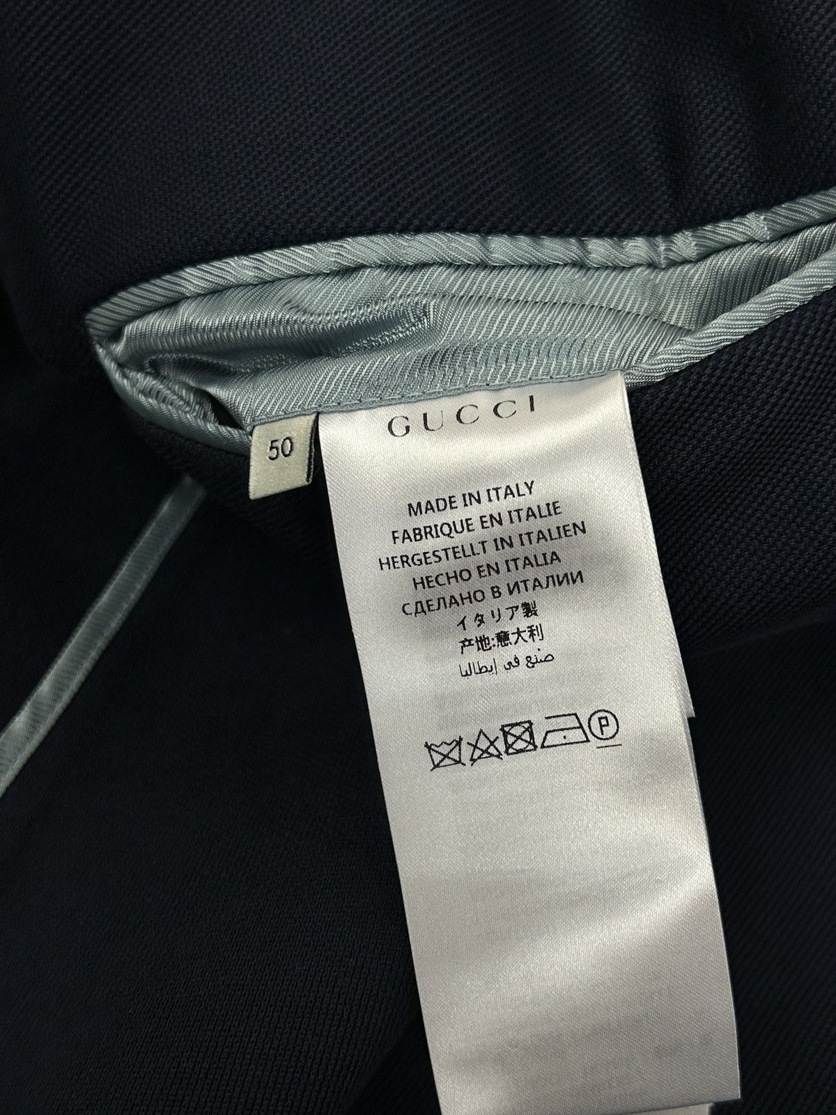 Gucci Gucci Navy Shark And Gucci Logo Pool Patch Blazer Jacket 50 Size US M / EU 48-50 / 2 - 10 Thumbnail