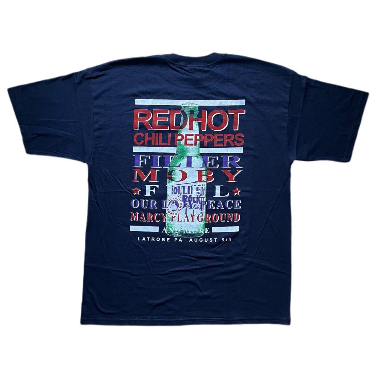 Band Tees 00s RED HOT CHILI PEPPERS ROLLING ROCK TOWN FAIR Tee Size US XL / EU 56 / 4 - 2 Thumbnail