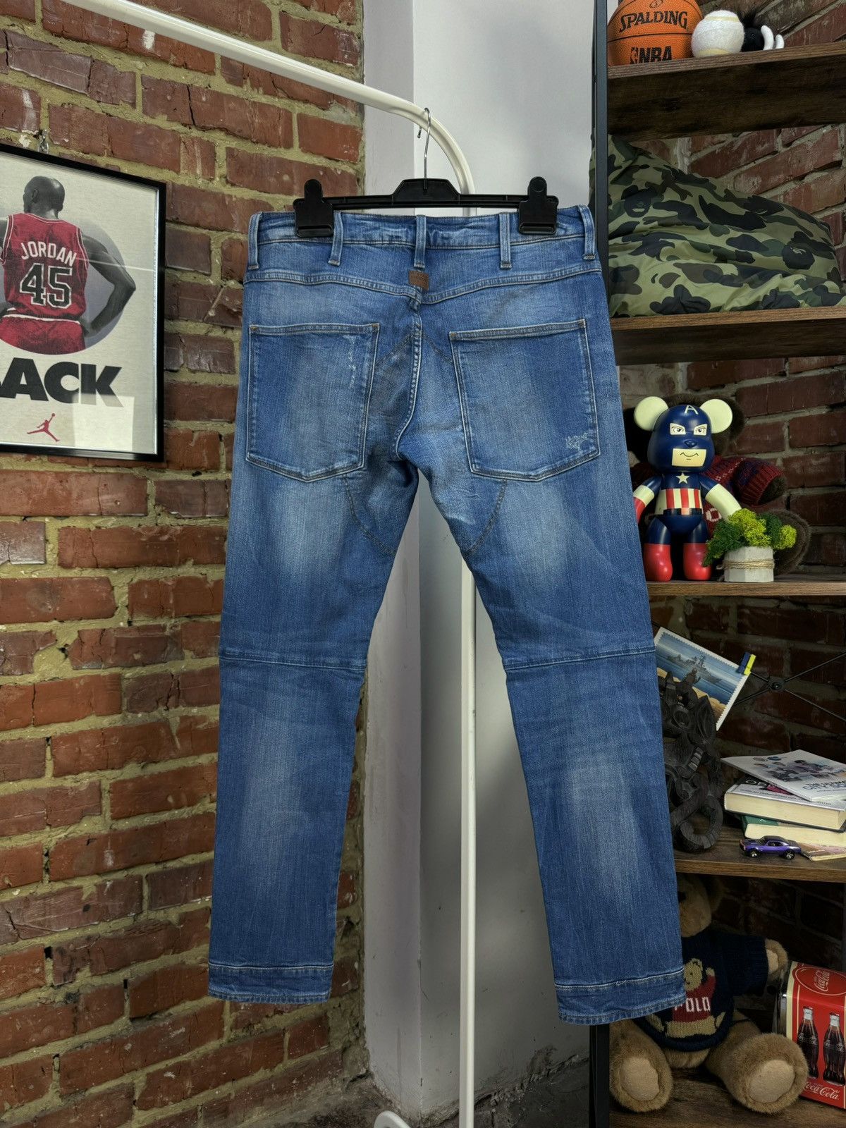 G-Star G STAR RAW 5620 3D Slim Blue Jeans Size US 32 / EU 48 - 16 Thumbnail