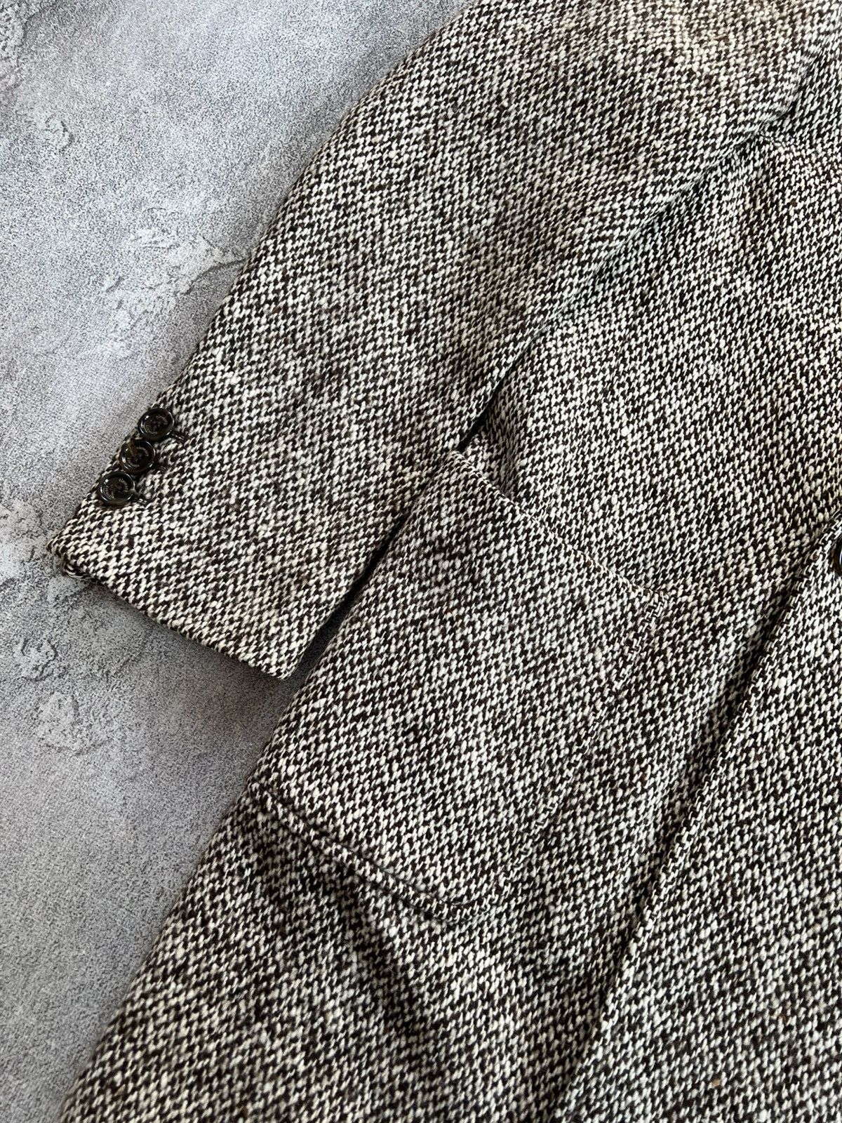 Eleventy Eleventy Men’s Double Breasted Wool Tweed Coat Italy Size 46 Size US M / EU 48-50 / 2 - 5 Thumbnail