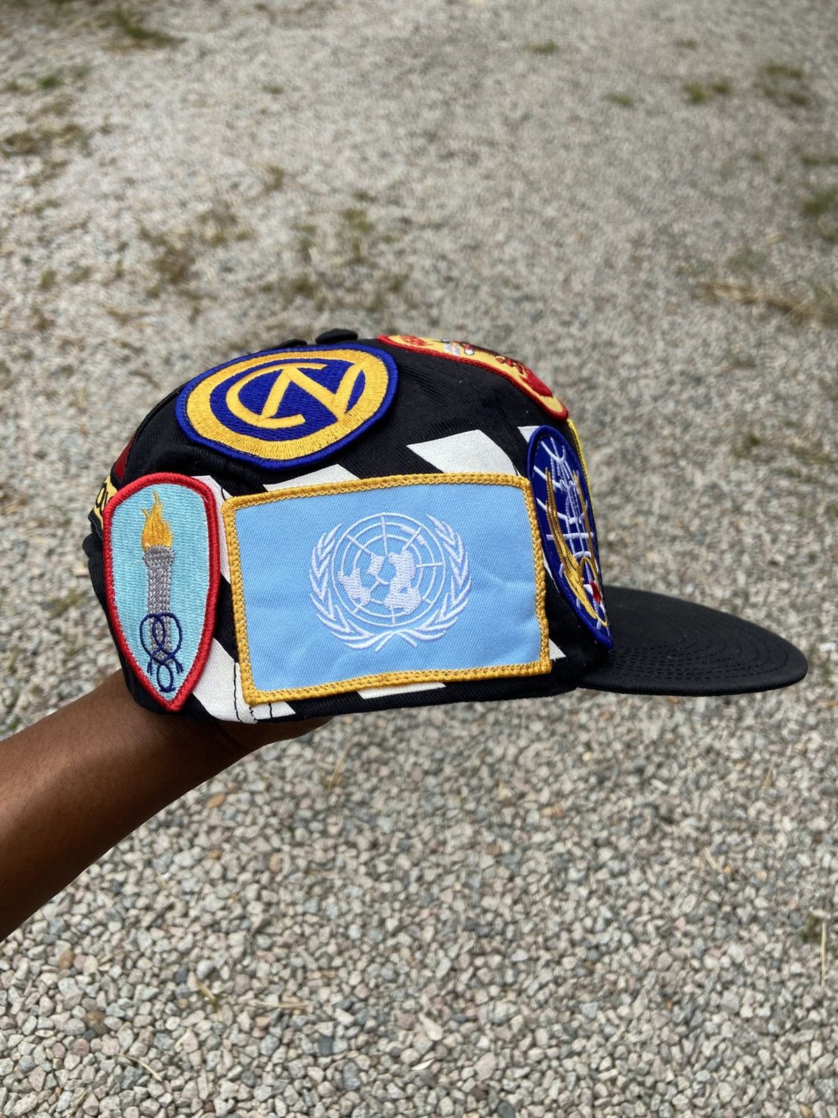 Off-White 🔥RARE🔥 baseball cap,high-end style military-inspired patches Size ONE SIZE - 2 Thumbnail