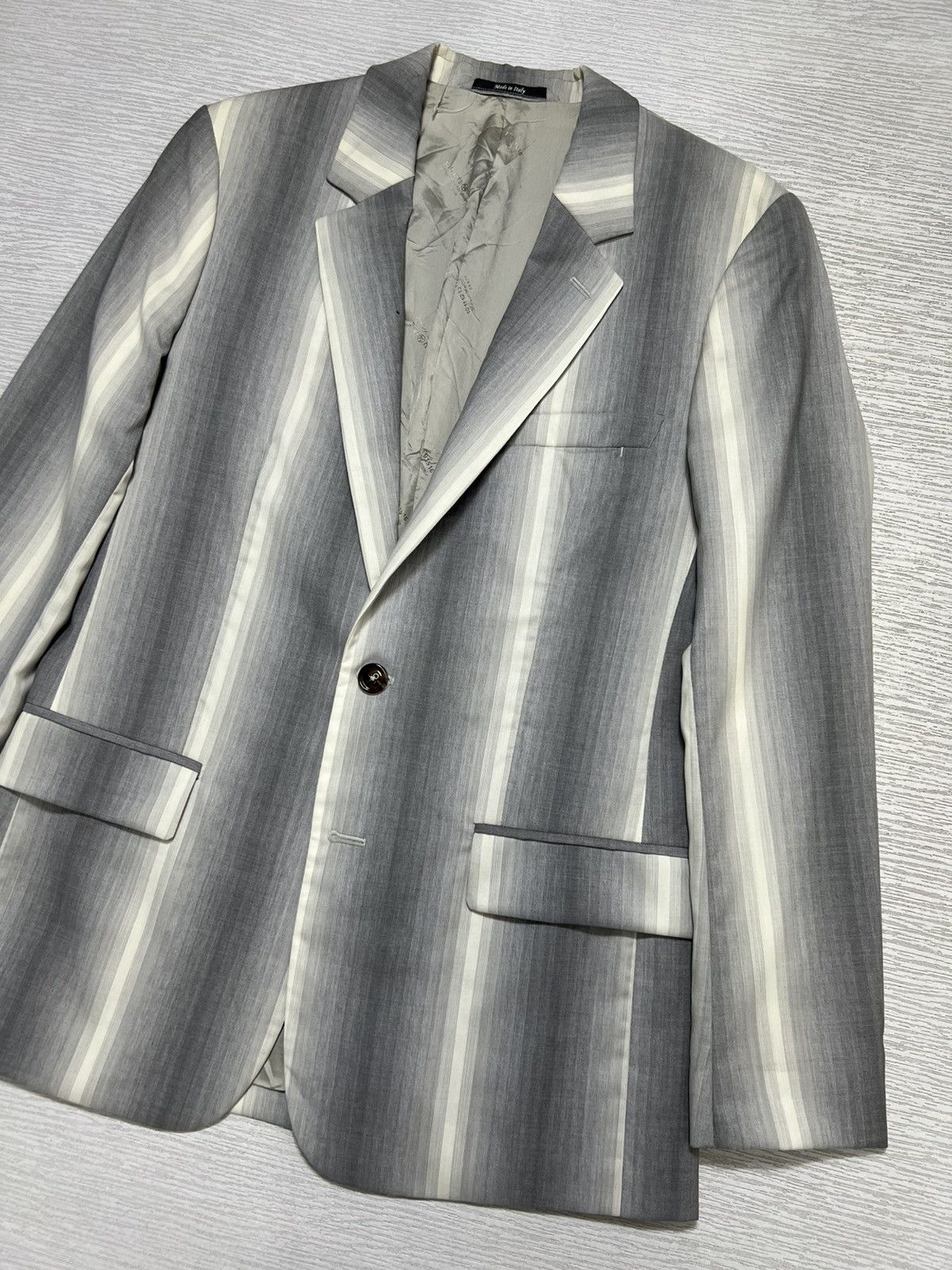 Maison Margiela Maison Margiela - S/S 13’ - Vertical Striped Blazer Size 46S - 4 Thumbnail