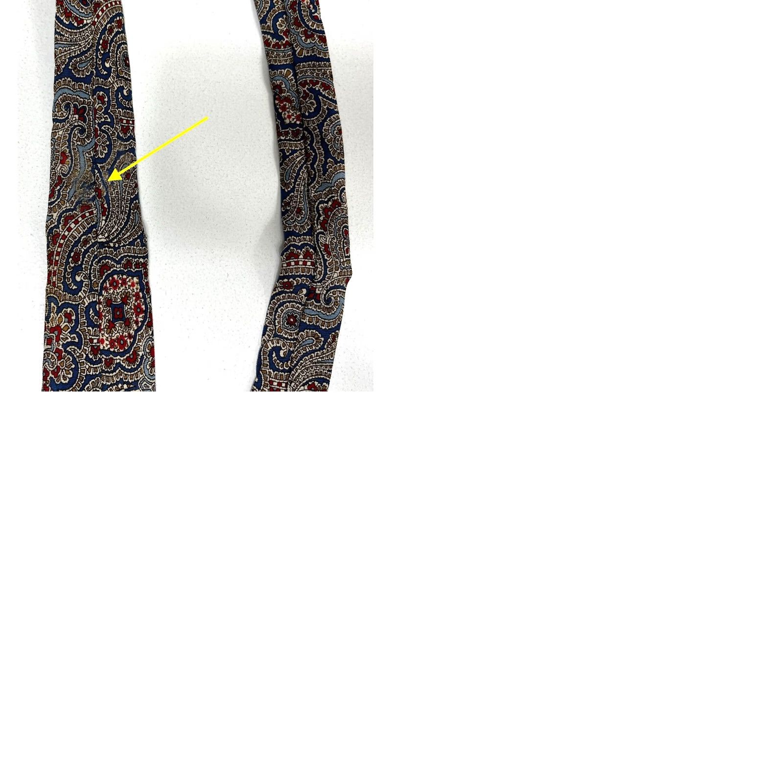 Yves Saint Laurent Yves Saint Laurent Men's Vintage Luxury Silk Tie Paisley Size ONE SIZE - 9 Thumbnail