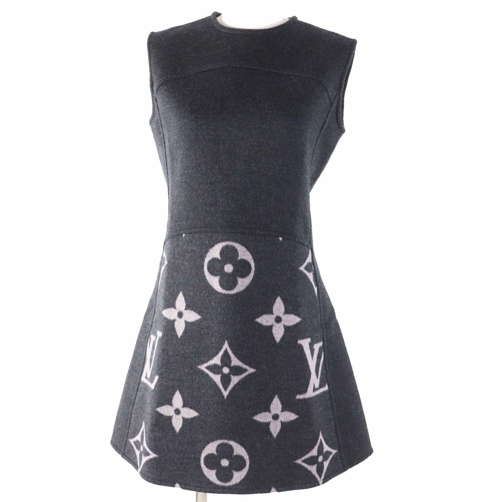 Louis Vuitton Louis Vuitton Louis Vuitton Monogram Wool Silk Dress Others Dresses Size ONE SIZE - 1 Thumbnail