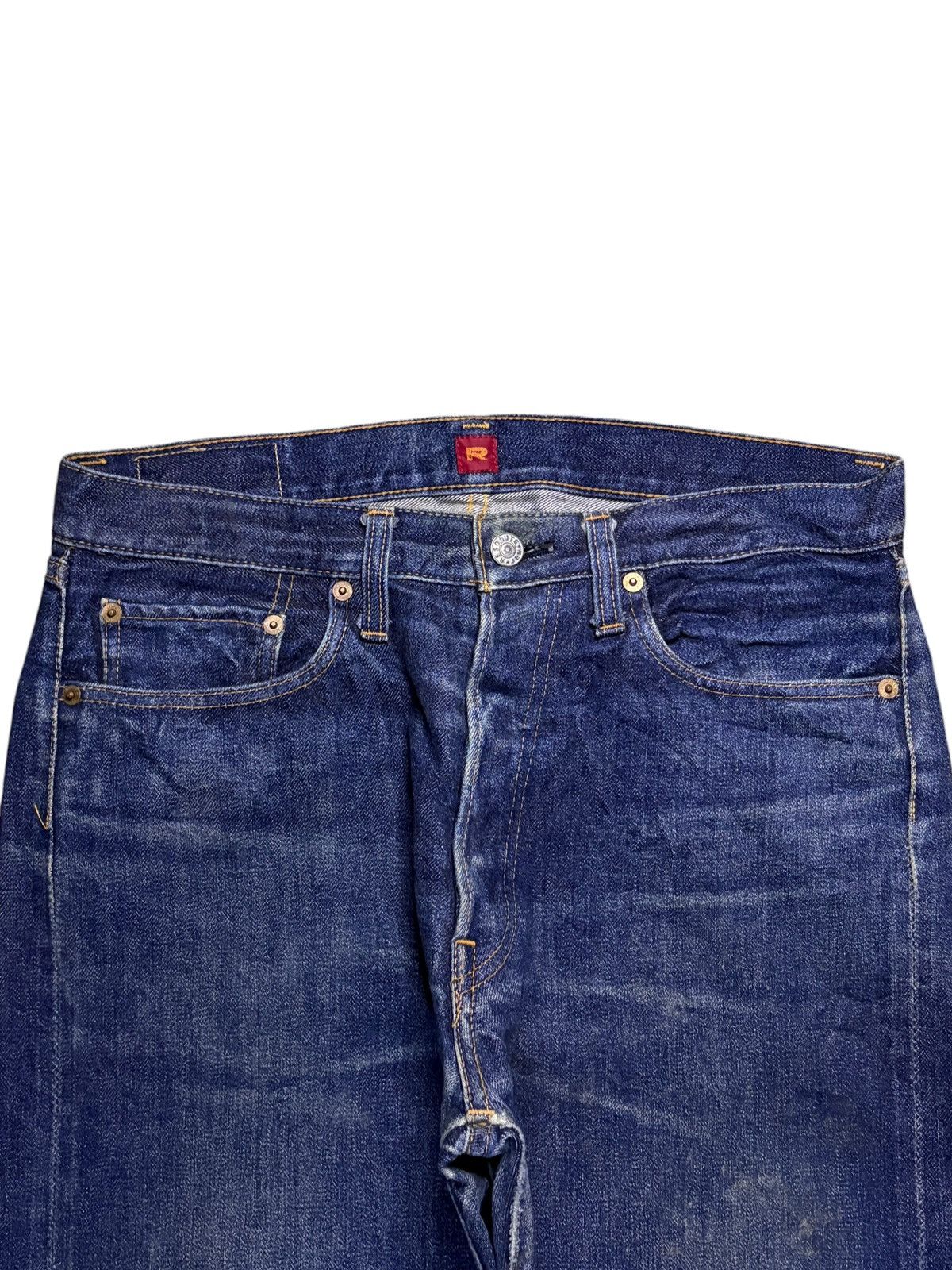 Japanese Brand × RESOLUTE Vintage Japanese Resolute Faded Mud Raw Denim Selvedge Jeans Size US 32 / EU 48 - 6 Thumbnail