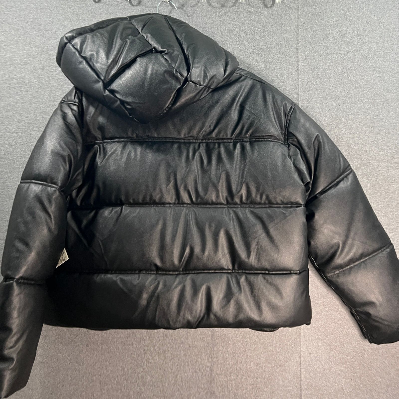 Other Maralyn & Me Hooded Puffer Jacket Faux leather Black Size XXL / US 16-18 / IT 52-54 - 14 Thumbnail