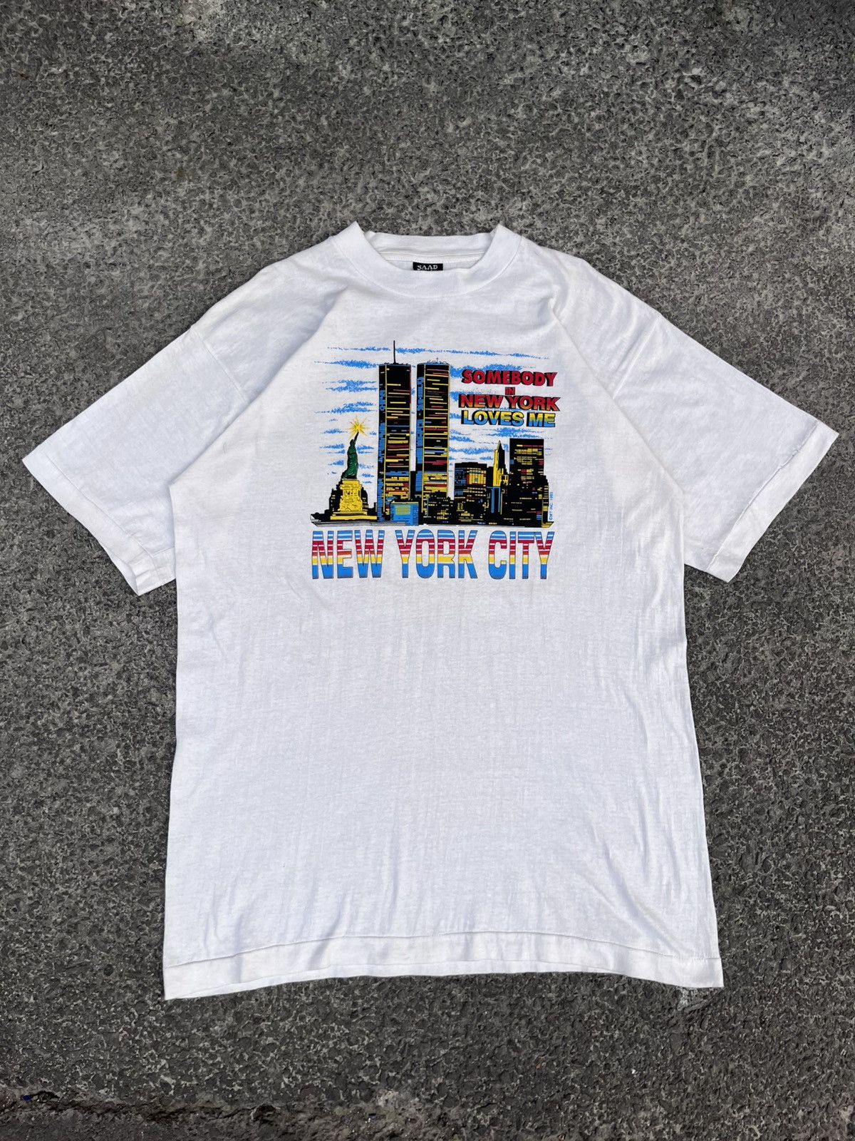 Vintage VINTAGE 1993 NYC TEE 🗽 Size US XL / EU 56 / 4 - 1 Thumbnail