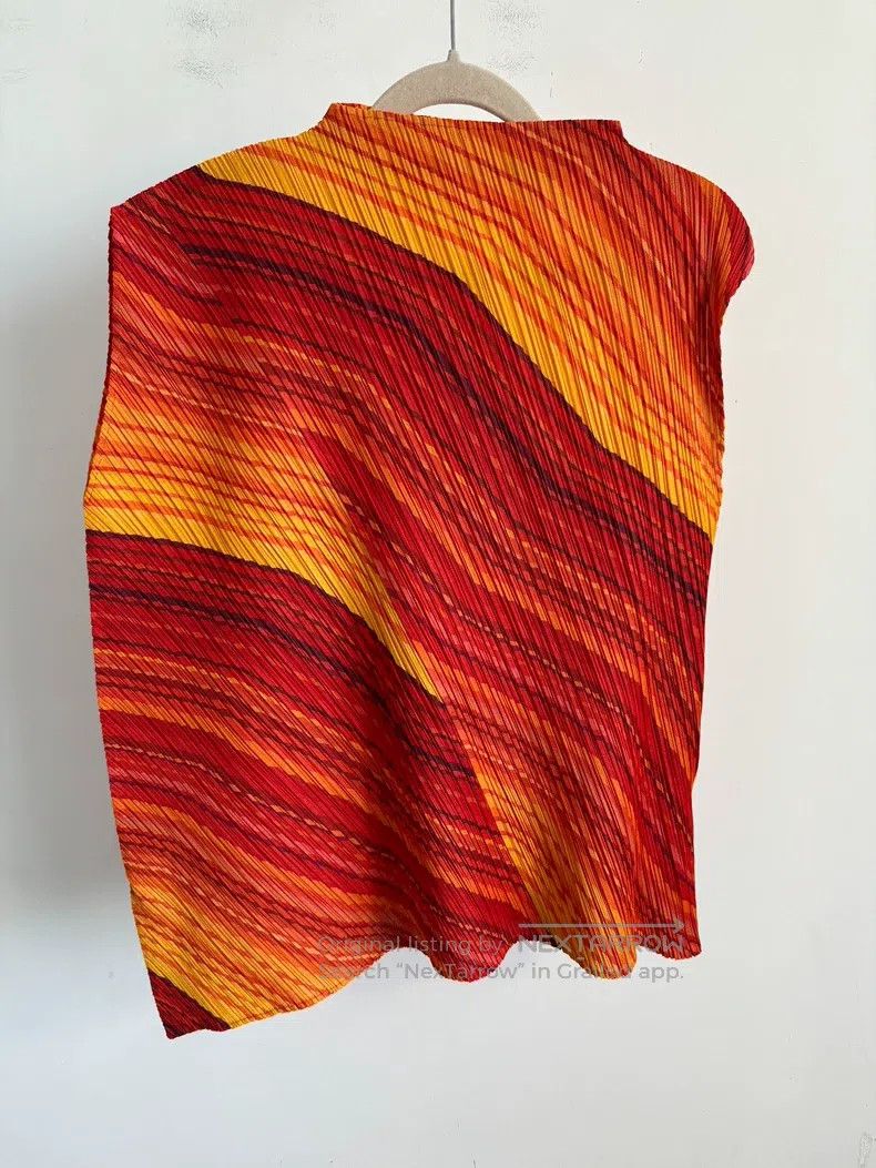Issey Miyake Orange Tank Top