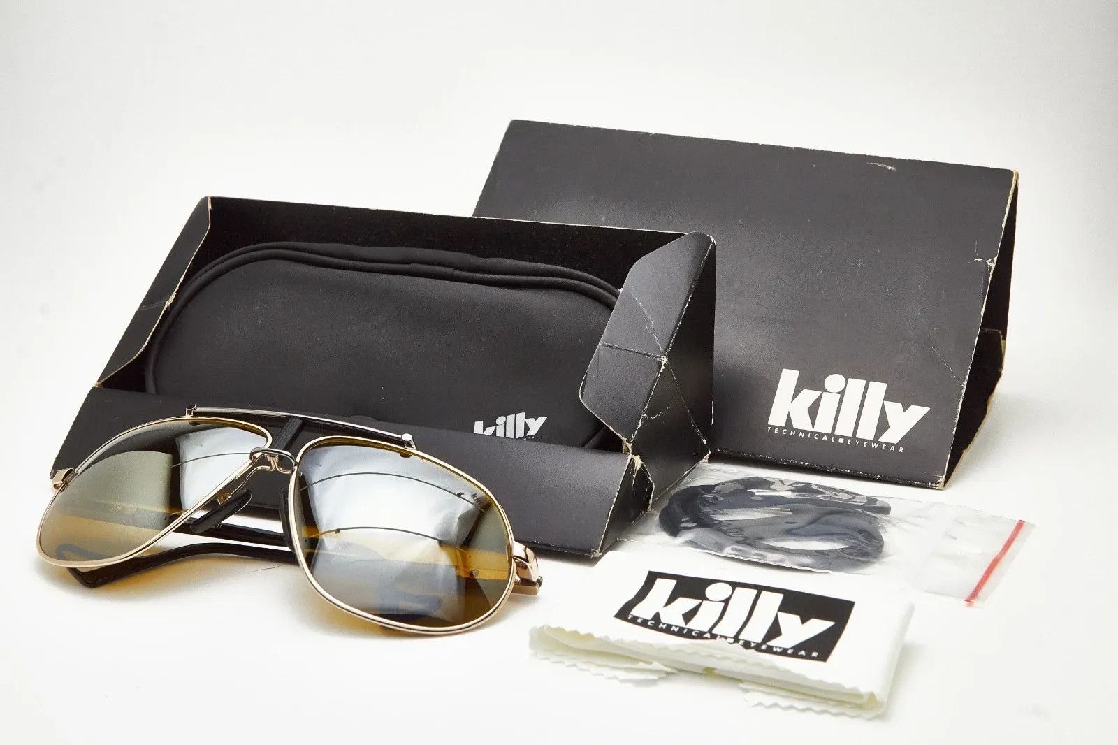 Other Vintage KILLY 470 Sunglasses Gold Palladium High End Aviator Size ONE SIZE - 7 Thumbnail