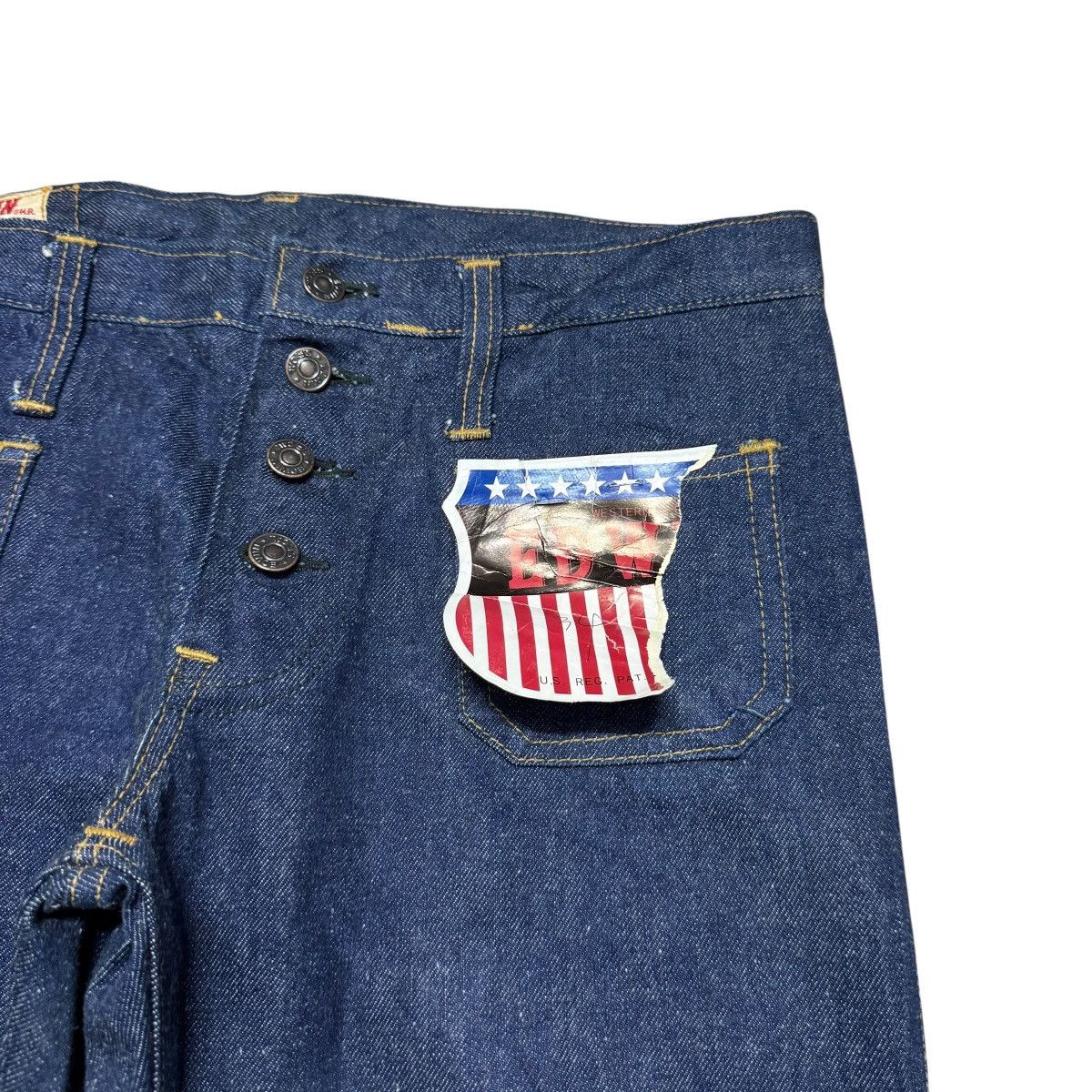 Edwin Deadstock Late 70s Edwin Denim Bell Bottom Jeans Size US 33 - 5 Thumbnail