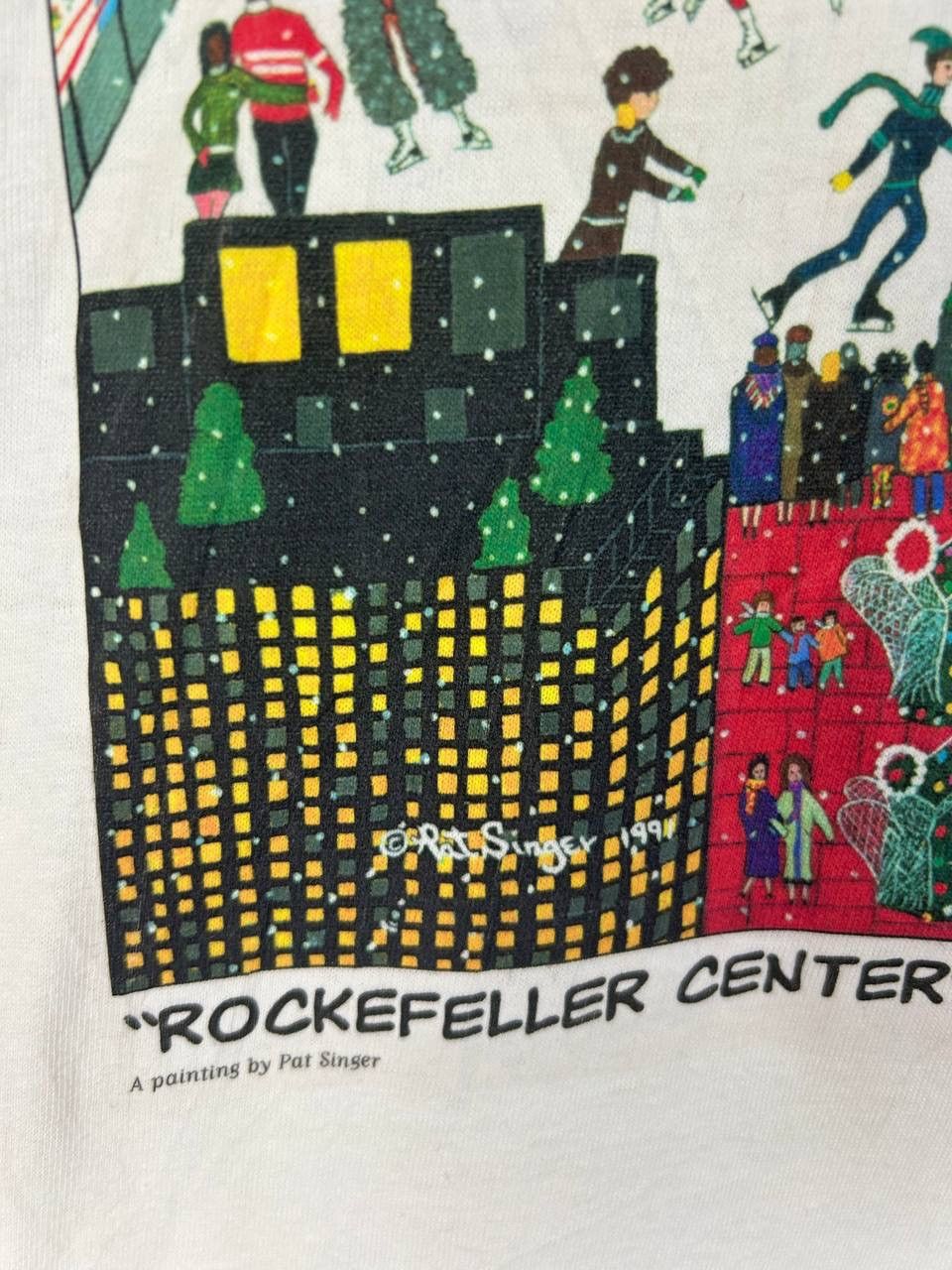 Vintage Vintage 90s Pat singer Painting Art Work, Rockefeller Cnter Size US M / EU 48-50 / 2 - 6 Thumbnail