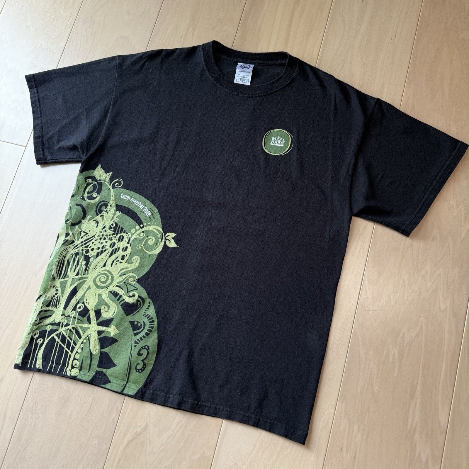 Vintage Vintage Whole Foods Team Member Shirt Large Black Y2K Size US L / EU 52-54 / 3 - 7 Thumbnail