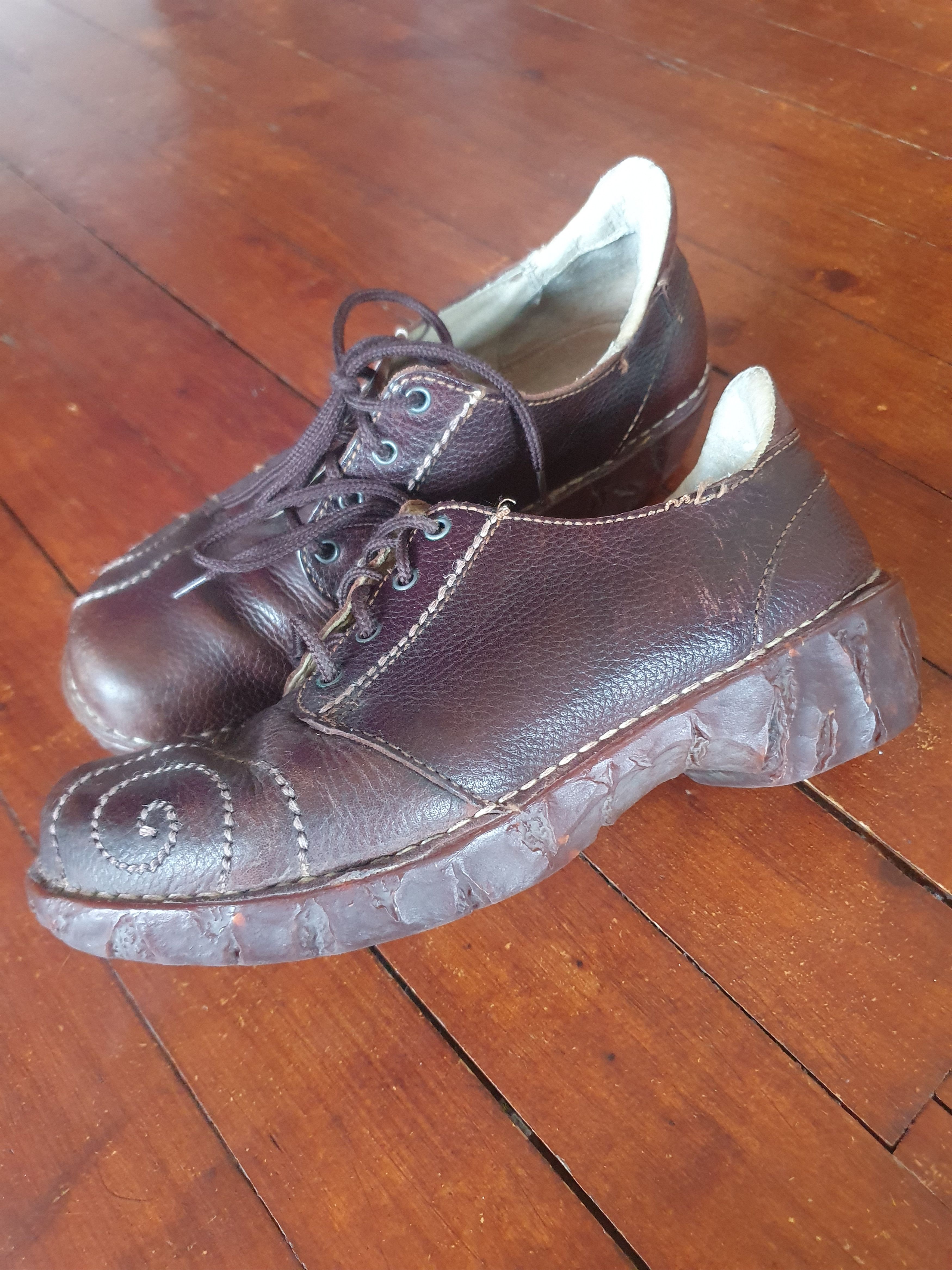 Leather El Naturalista Women's Wide Toe Leather Shoes sz 36 Size US 6 / IT 36 - 2 Thumbnail