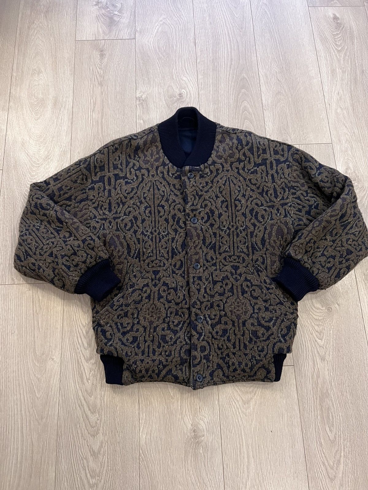 Bally × Vintage Vintage Bally Wool Reversible Bomber Jacket 70s 80s 90s Rare Size US L / EU 52-54 / 3 - 2 Thumbnail