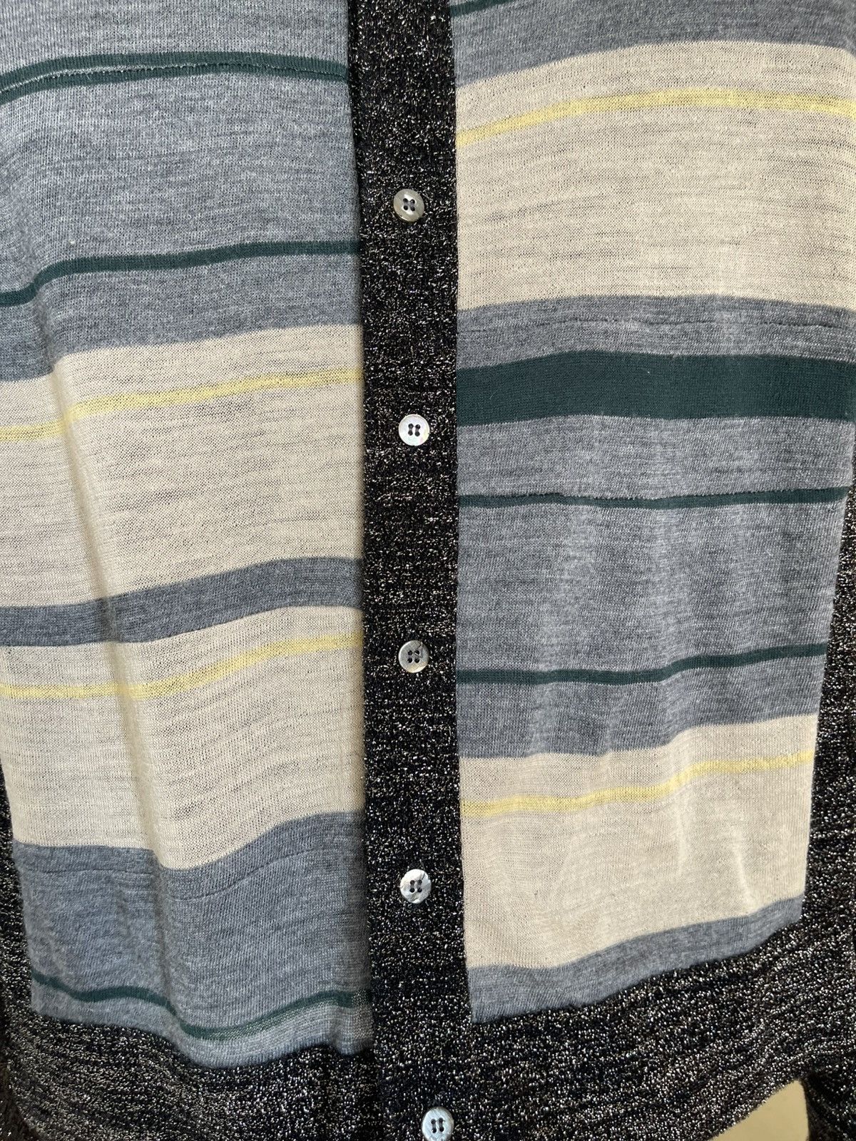Tricot Comme des Garcons AD1999 Tricot Comme Des Garcons Striped Cardigan Patchwork Size M / US 6-8 / IT 42-44 - 5 Thumbnail