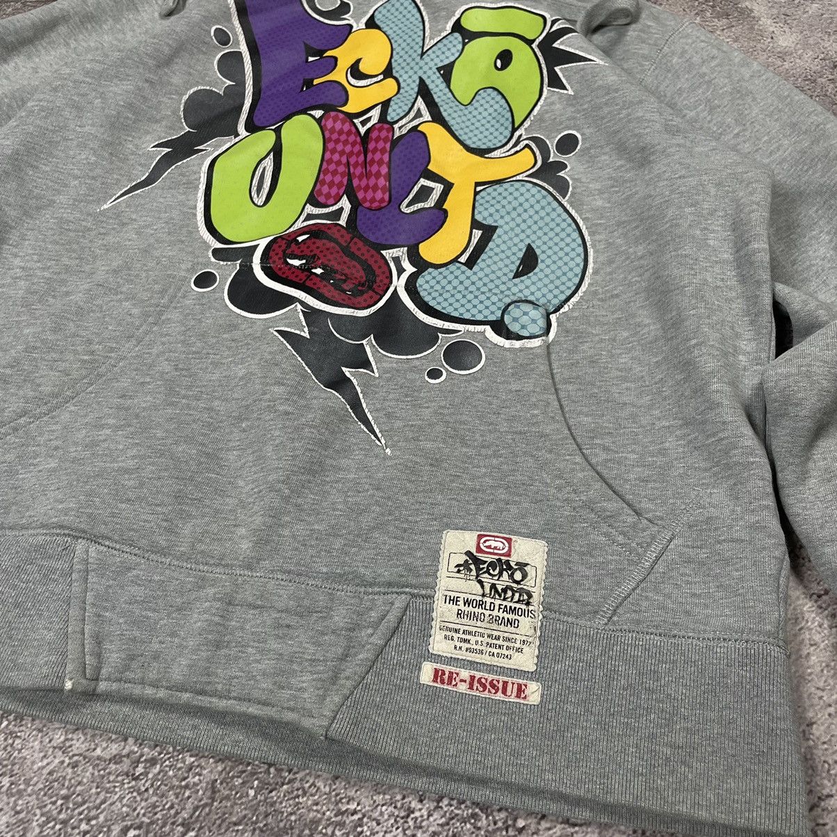 Vintage Vintage Y2K Ecko Graphic Hoodie Skate Streetwear Grey Slim S Size US S / EU 44-46 / 1 - 5 Thumbnail