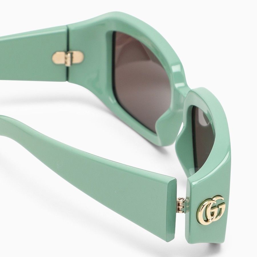 Gucci o1d2blof0824 Size: OS / Rectangular Sunglasses in Green Size ONE SIZE - 3 Thumbnail