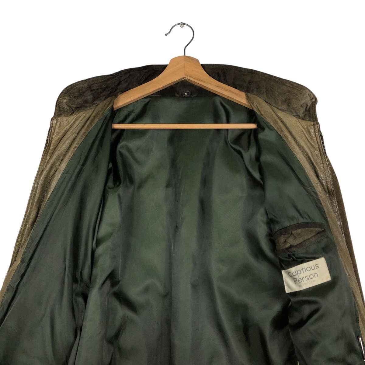 Japanese Brand 📌Vintage Biker Leather Jacket Captious Person Issey Miyake Size US M / EU 48-50 / 2 - 15 Thumbnail