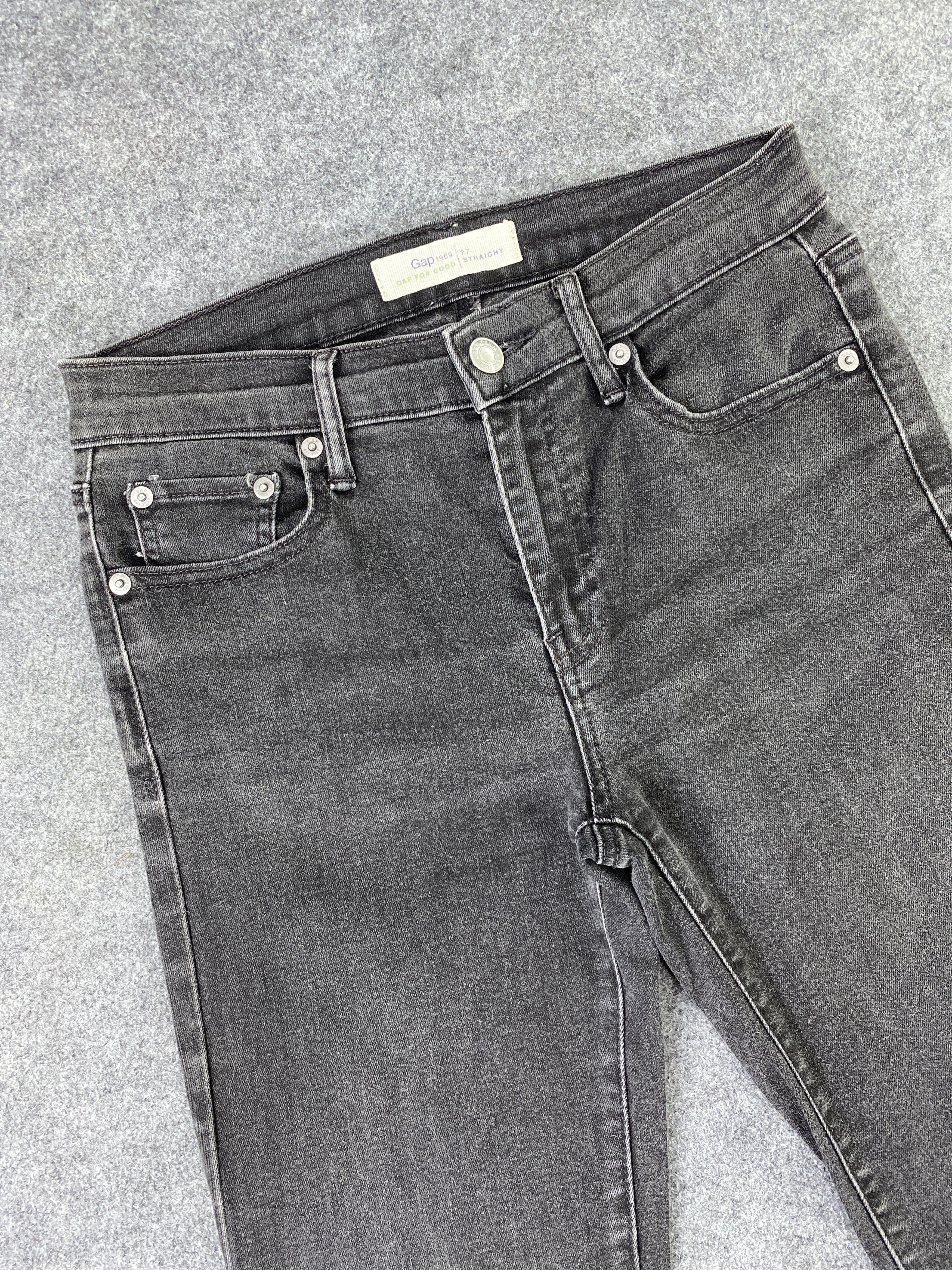 Gap Gap Straight soft Black Jeans - J1064 Size 27" / US 4 / IT 40 - 5 Thumbnail
