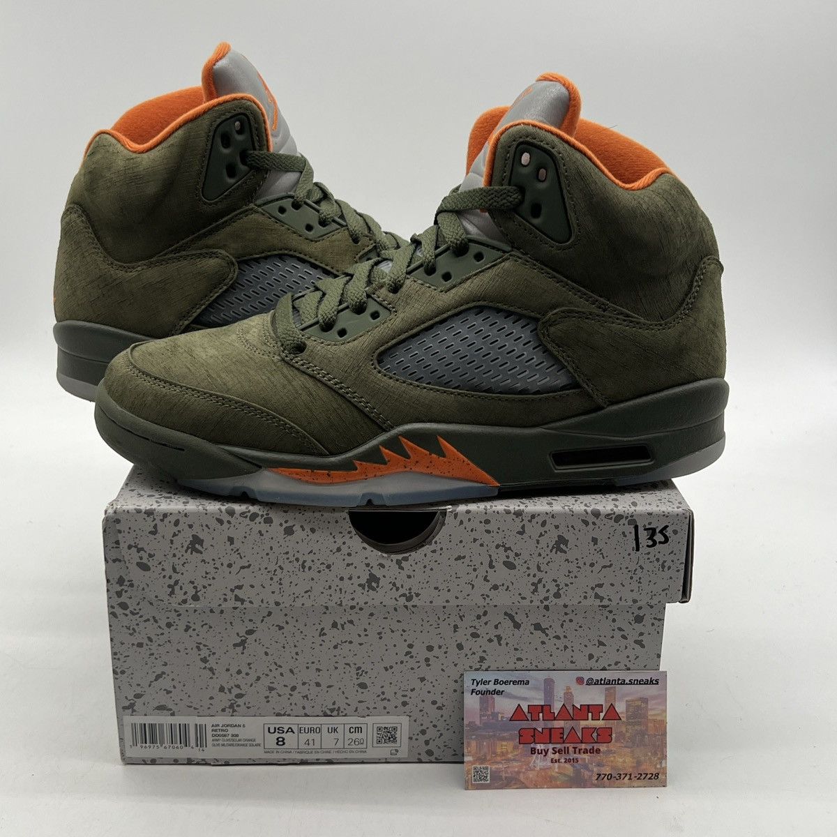Jordan Brand Air Jordan 5 Olive Size US 8 / EU 41 - 1 Thumbnail