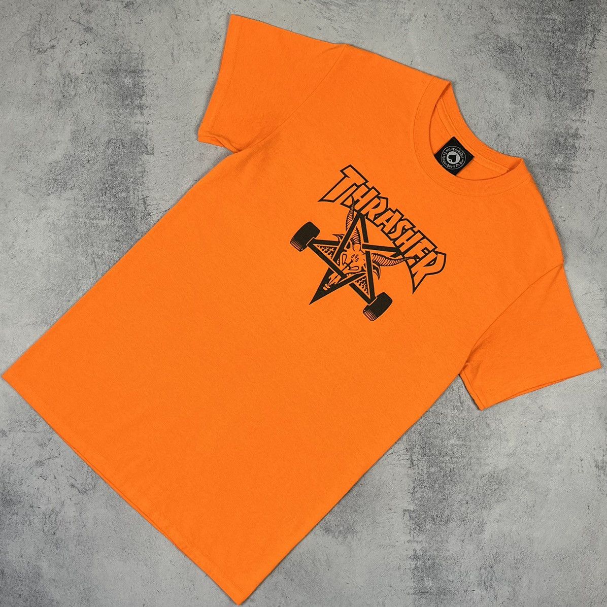 Thrasher Vintage Thrasher Pentagram big logo y2k tee 90’s Size US S / EU 44-46 / 1 - 1 Thumbnail