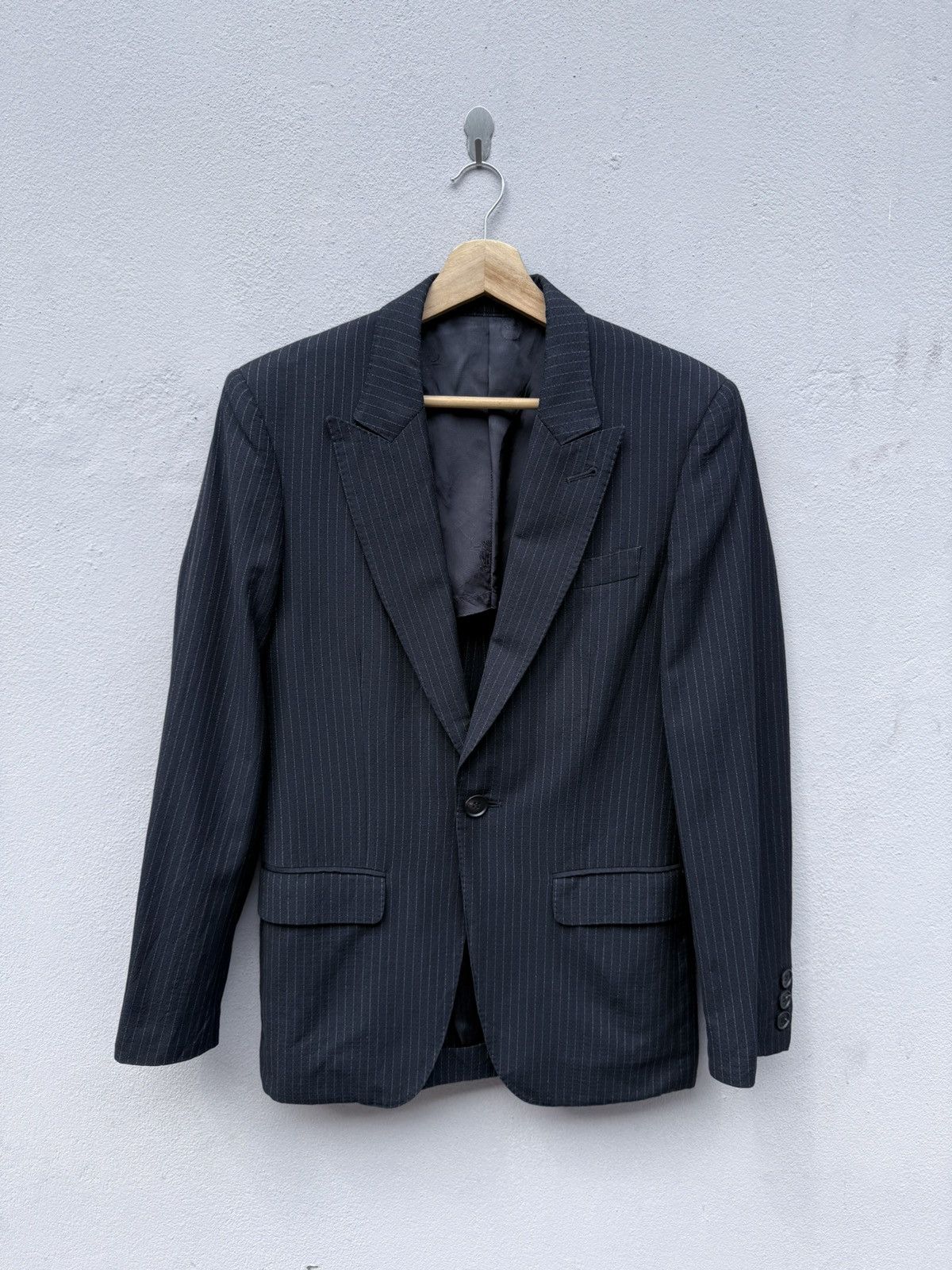 Jean Paul Gaultier JEAN PAUL GAULTIER Pin Striped Tailored Blazer Jacket Size 46R - 13 Thumbnail