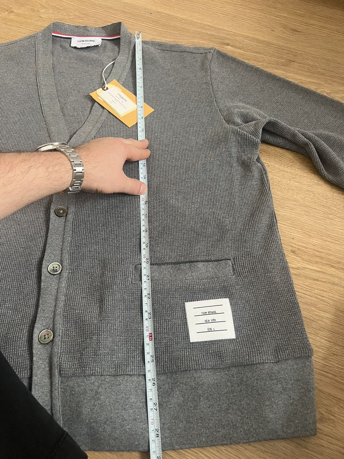 Thom Browne V Neck Cardigan - size 6 Size US XXL / EU 58 / 5 - 15 Thumbnail
