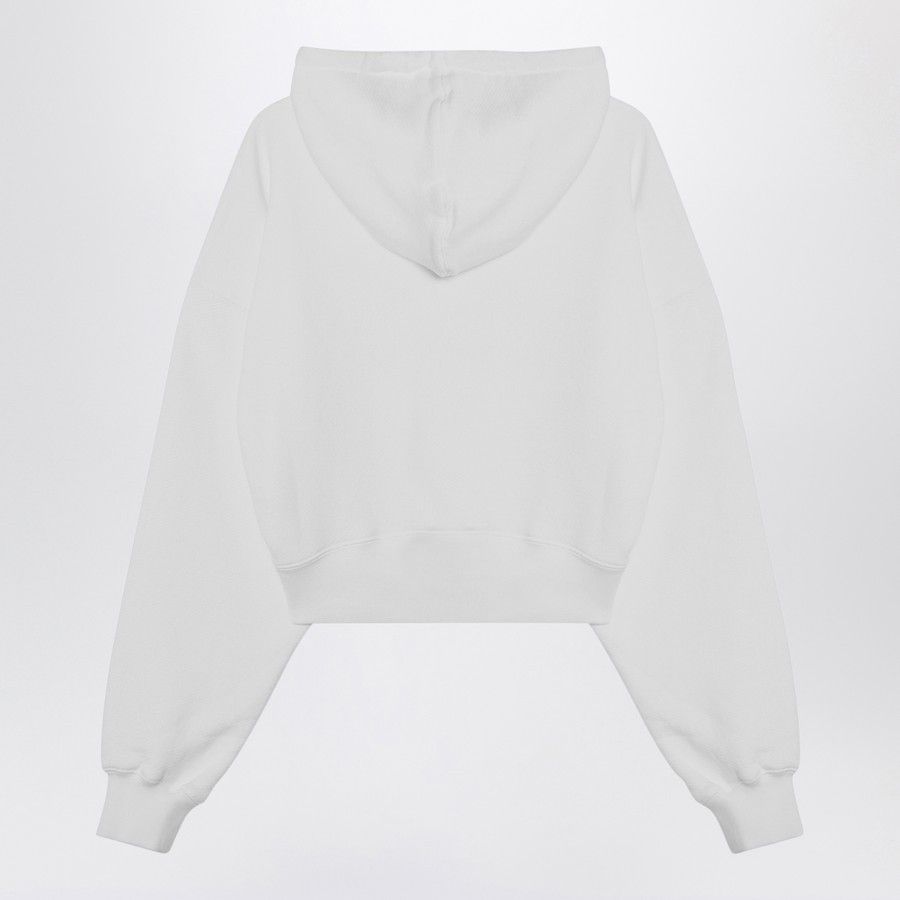 Off-White o1d2blof0924 Cropped Sweatshirt With Logo in White Size XS / US 0-2 / IT 36-38 - 2 Thumbnail