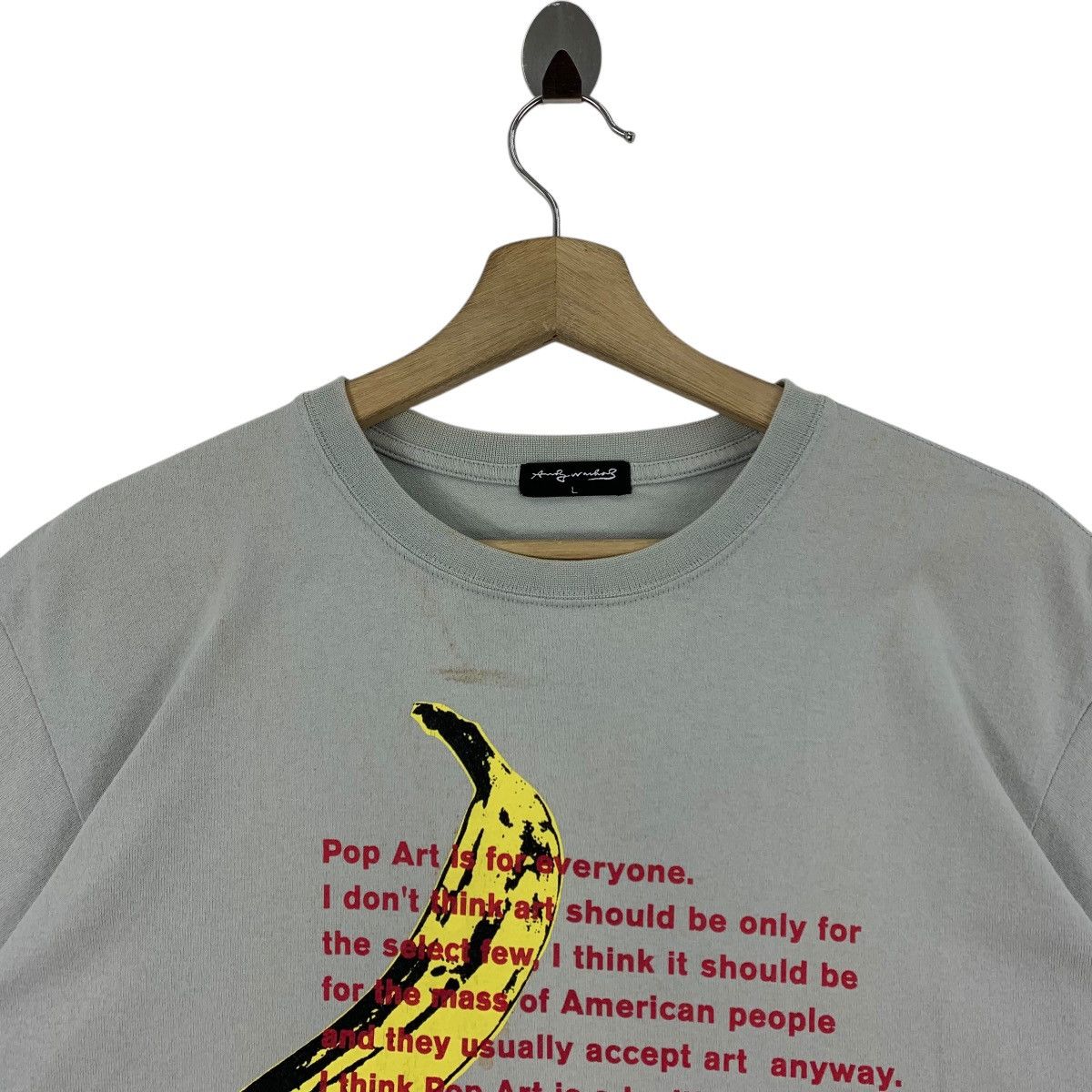 Andy Warhol × Japanese Brand Vintage ANDY WARHOL banana printed pop art tee Size US L / EU 52-54 / 3 - 2 Thumbnail