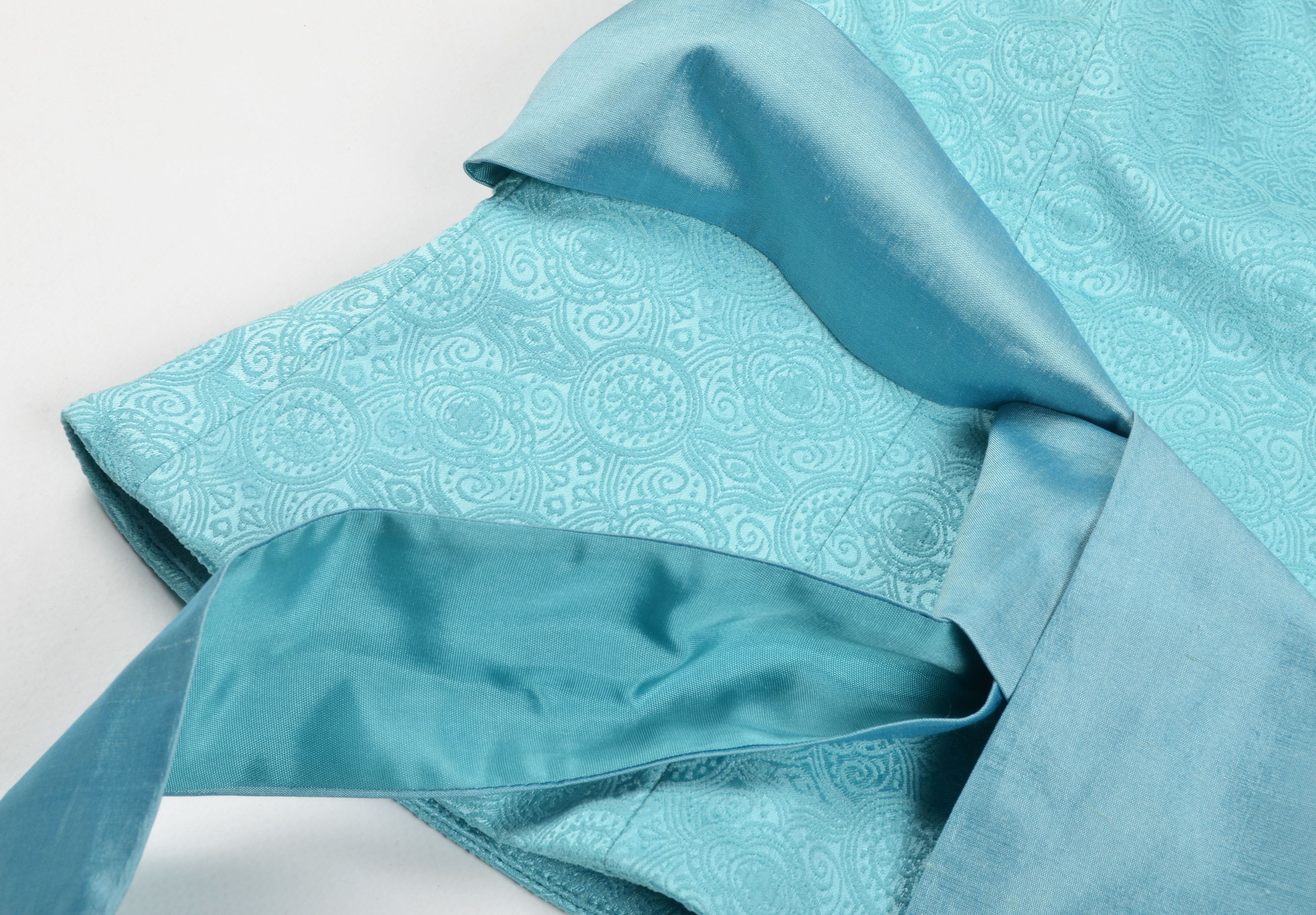 Vintage Vintage Coast Y2K Stunning Silk Belt Blue Corset Top Size M / US 6-8 / IT 42-44 - 5 Thumbnail