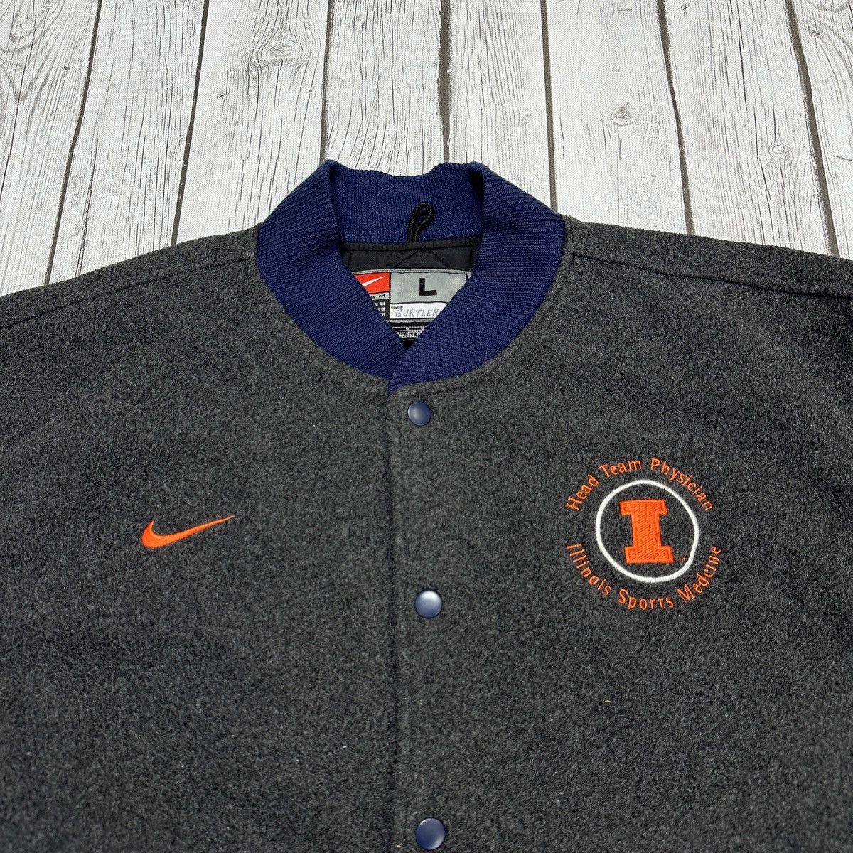 NCAA × Nike × Vintage Vintage Illinois Fighting Illini jacket Size US L / EU 52-54 / 3 - 3 Thumbnail